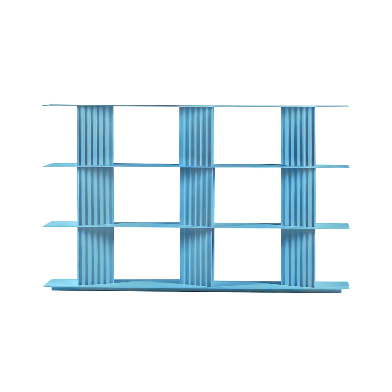 Plec Shelving: Medium + Medium + Cool Blue