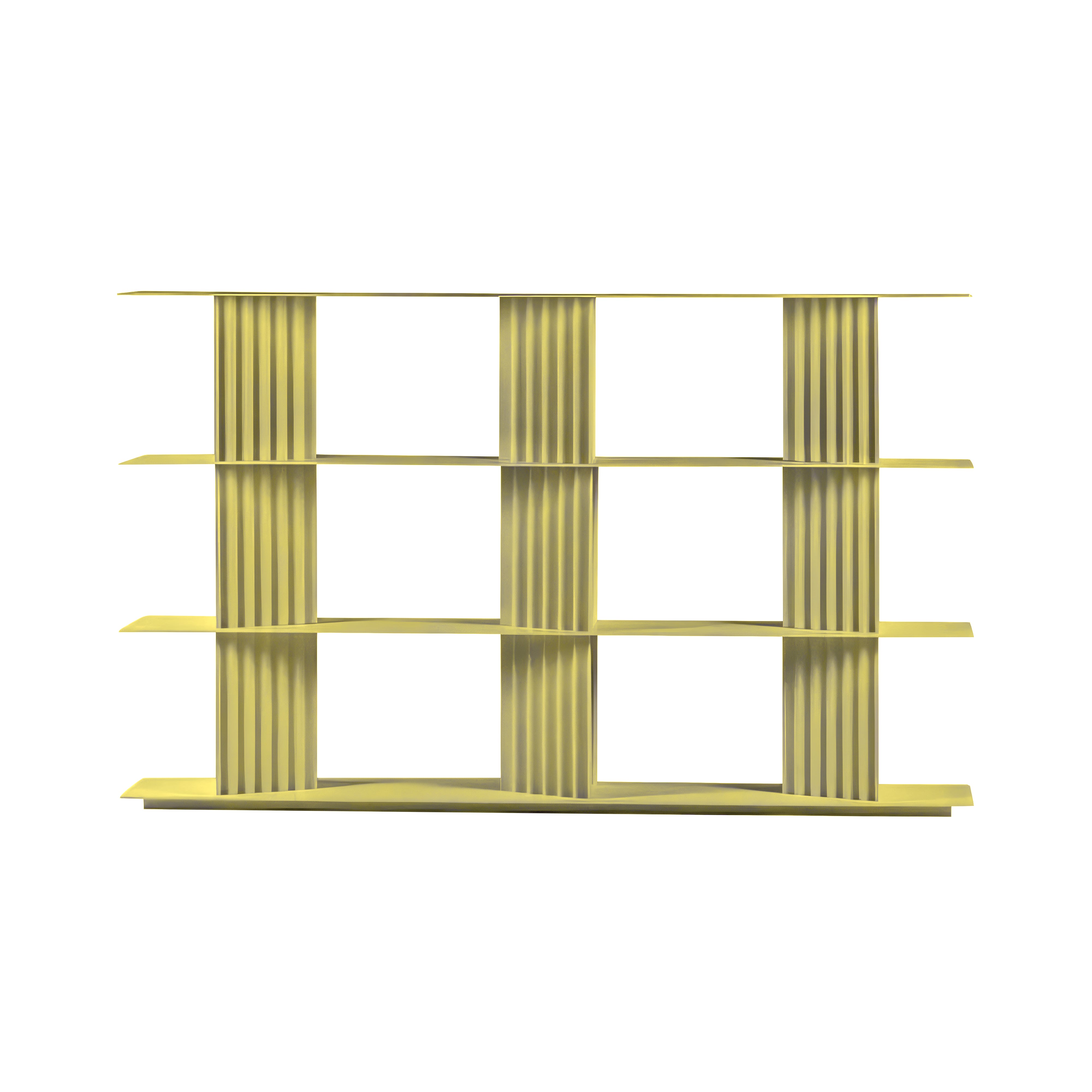 Plec Shelving: Medium + Medium + Green Beige