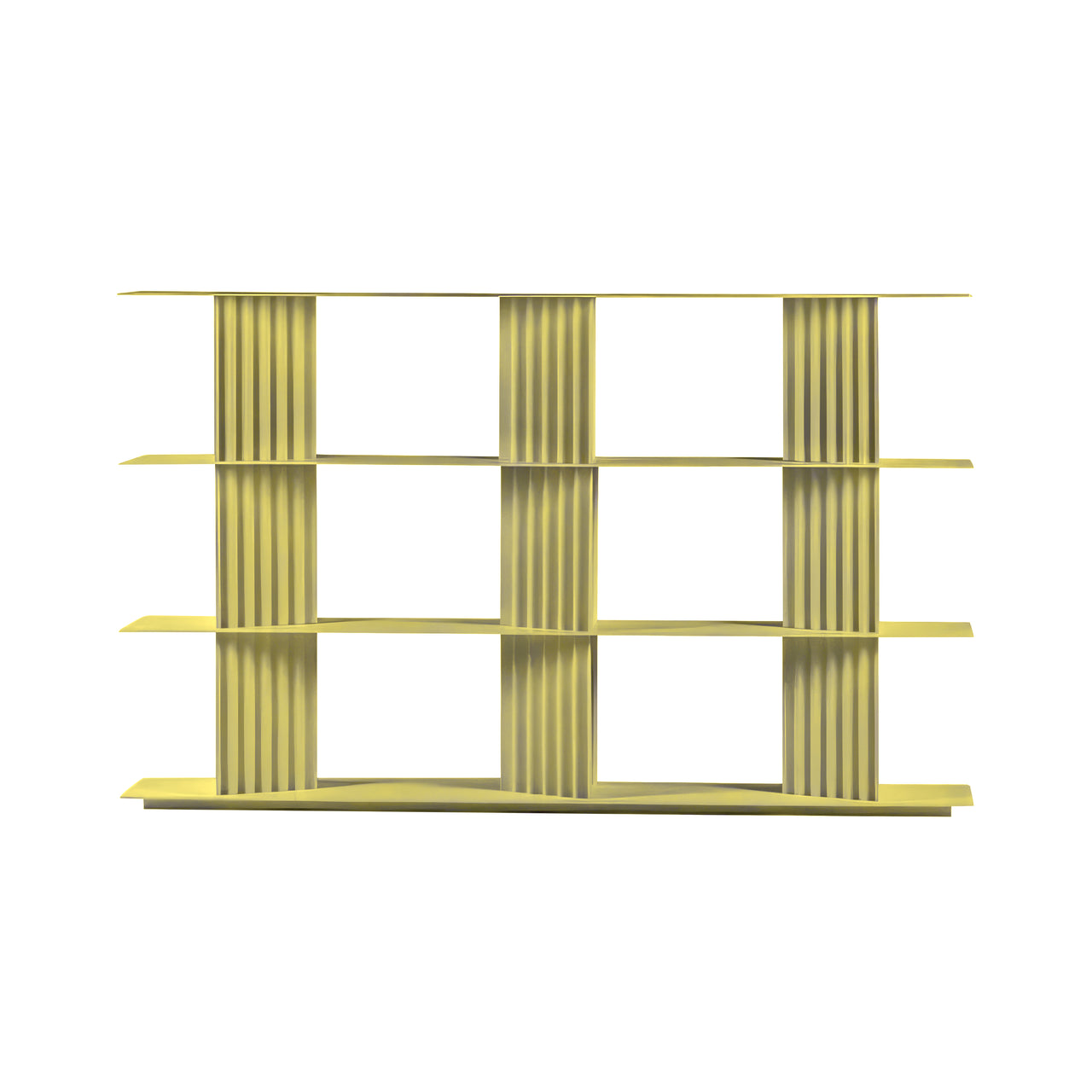 Plec Shelving: Medium + Medium + Green Beige