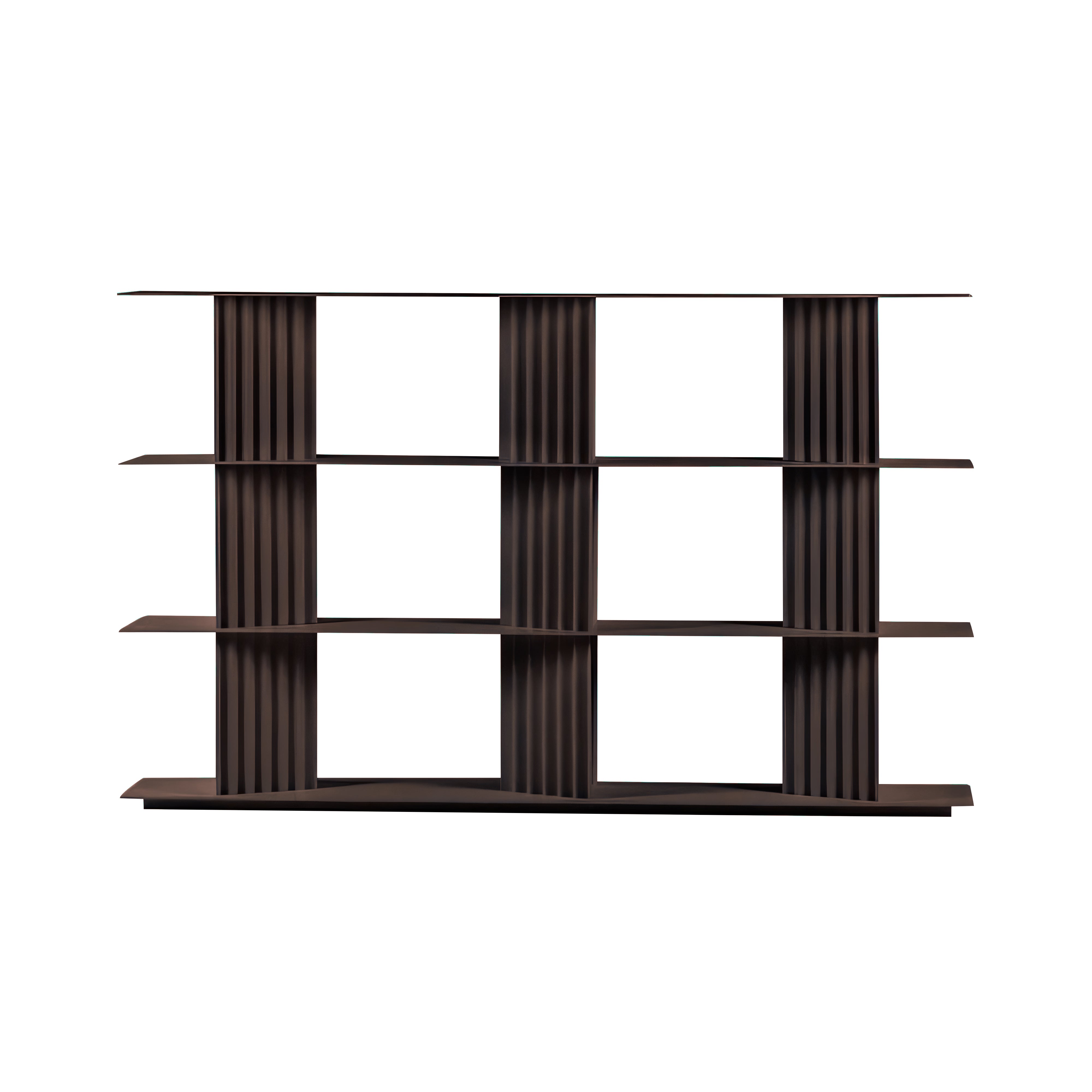 Plec Shelving: Medium + Medium + Grey Brown