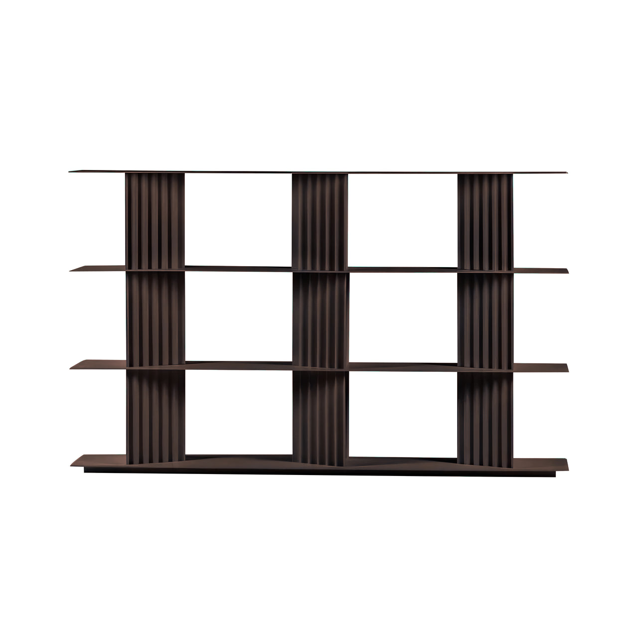 Plec Shelving: Medium + Medium + Grey Brown