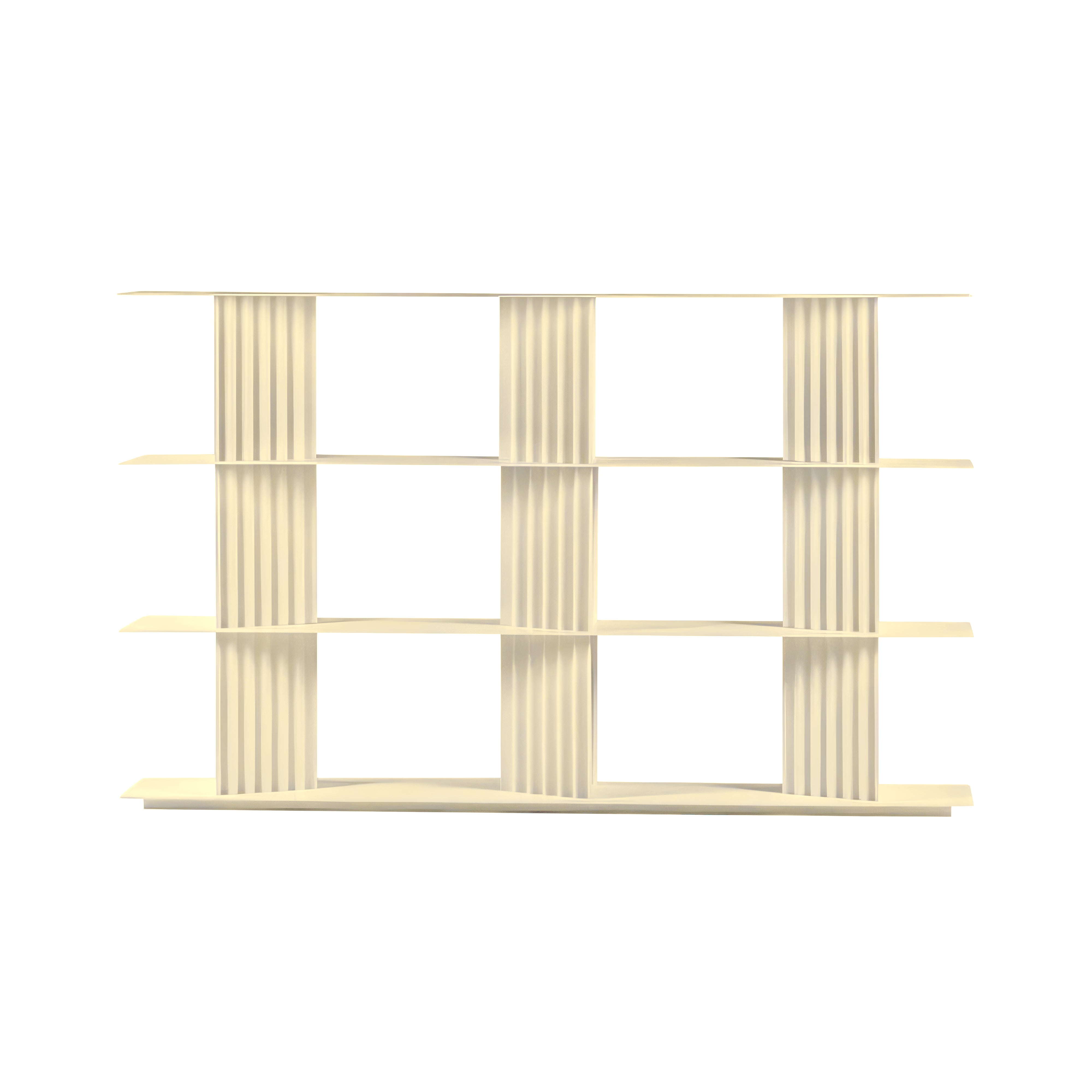 Plec Shelving: Medium + Medium + Light Ivory