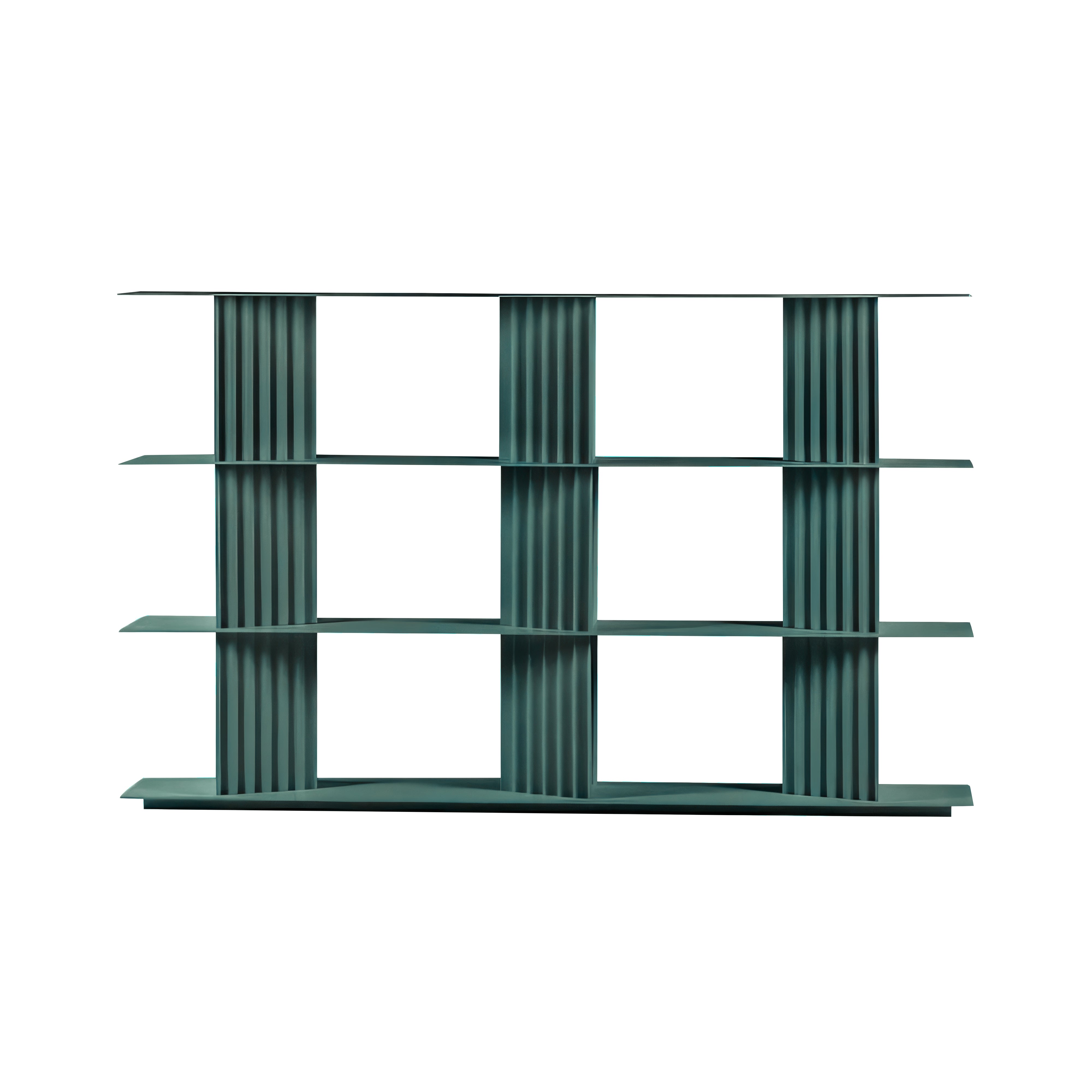 Plec Shelving: Medium + Medium + Nordic Green