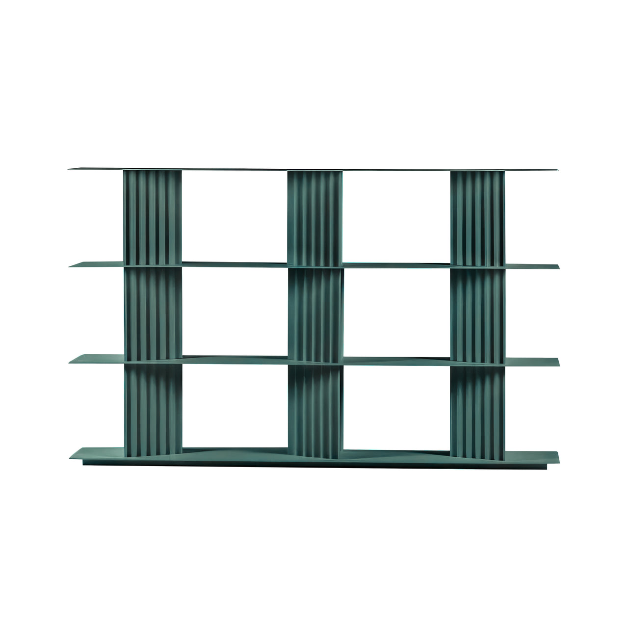 Plec Shelving: Medium + Medium + Nordic Green