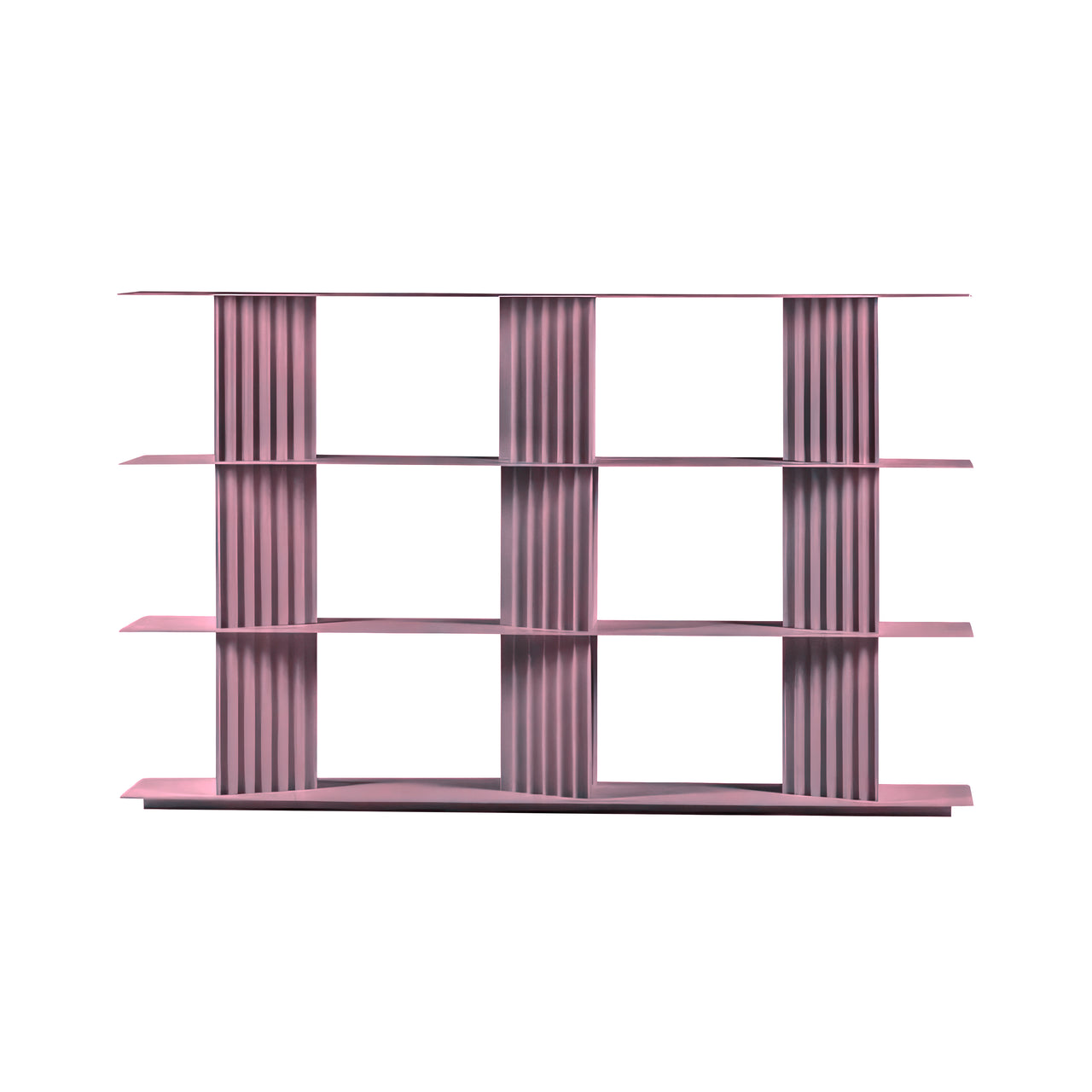 Plec Shelving: Medium + Medium + Pastel Violet