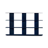 Plec Shelving: Medium + Medium + Steel Blue