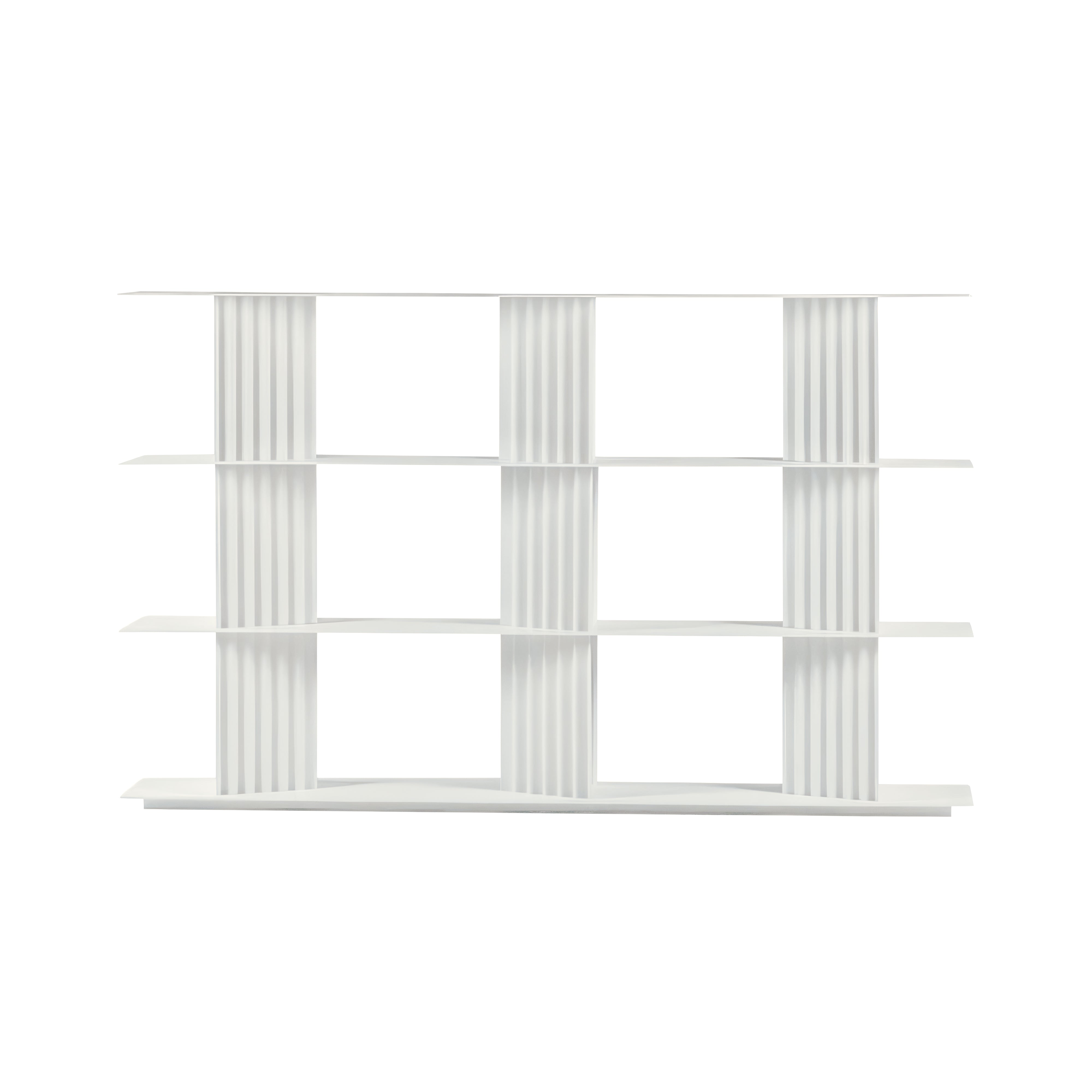 Plec Shelving: Medium + Medium + Traffic White