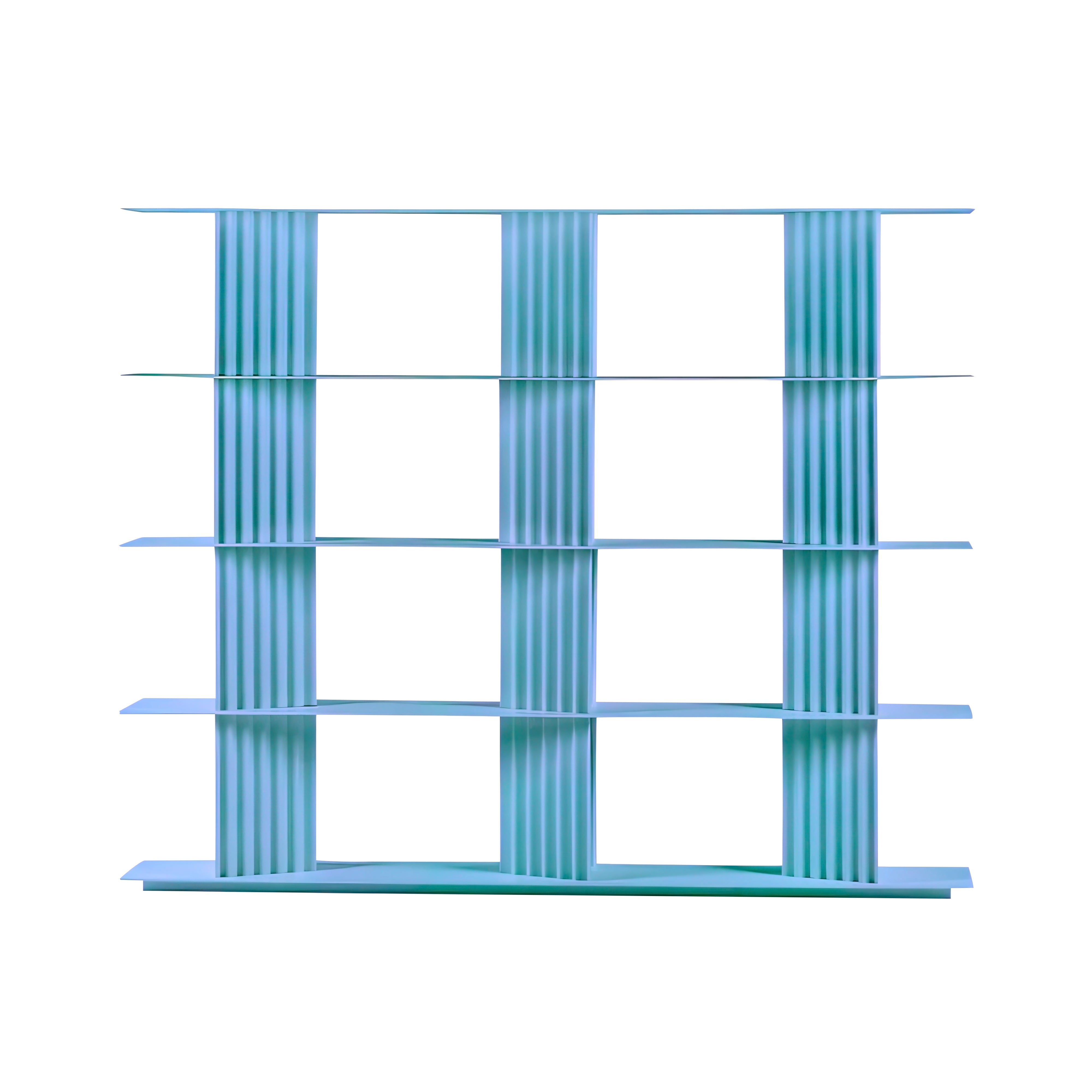 Plec Shelving: Medium + High + Cool Blue