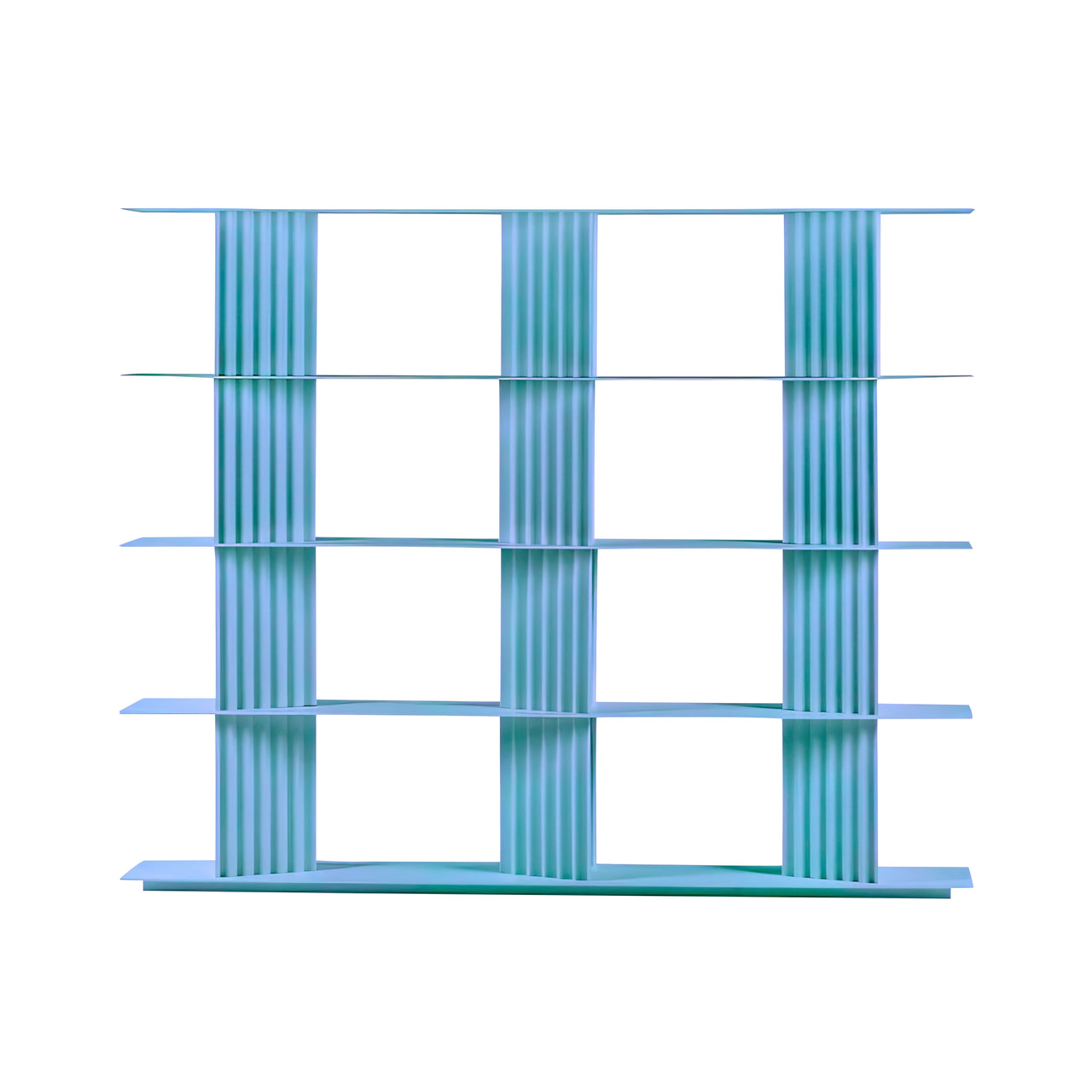 Plec Shelving: Medium + High + Cool Blue