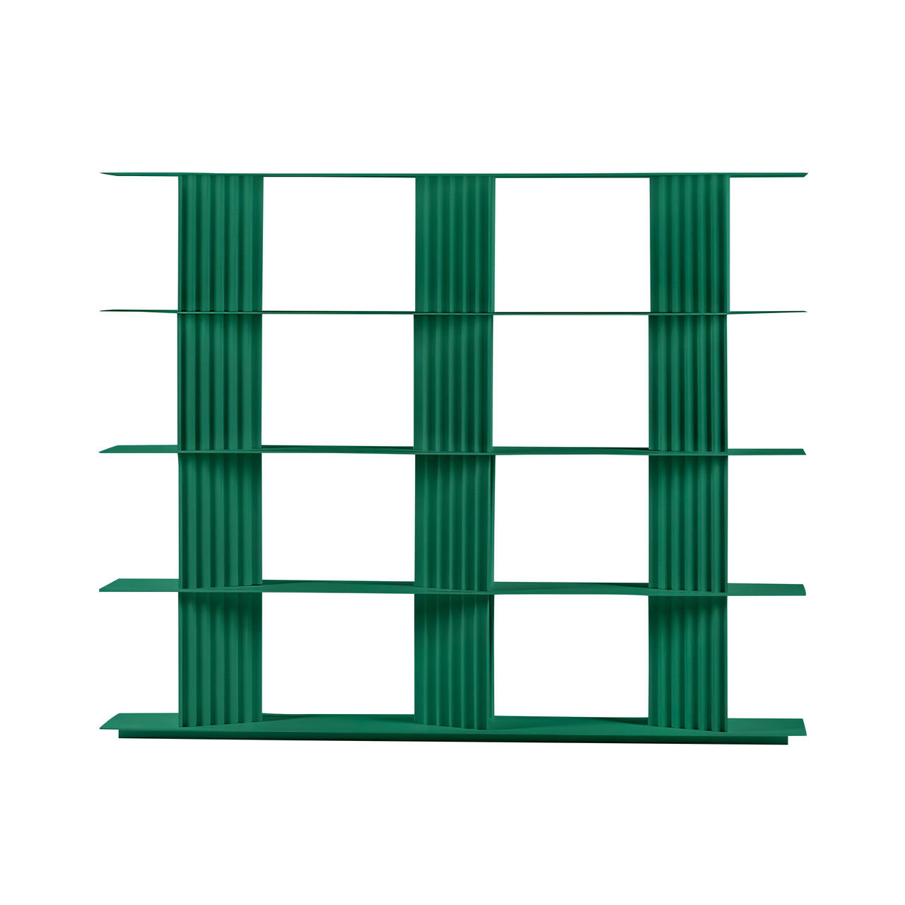 Plec Shelving: Medium + High + Emerald Green