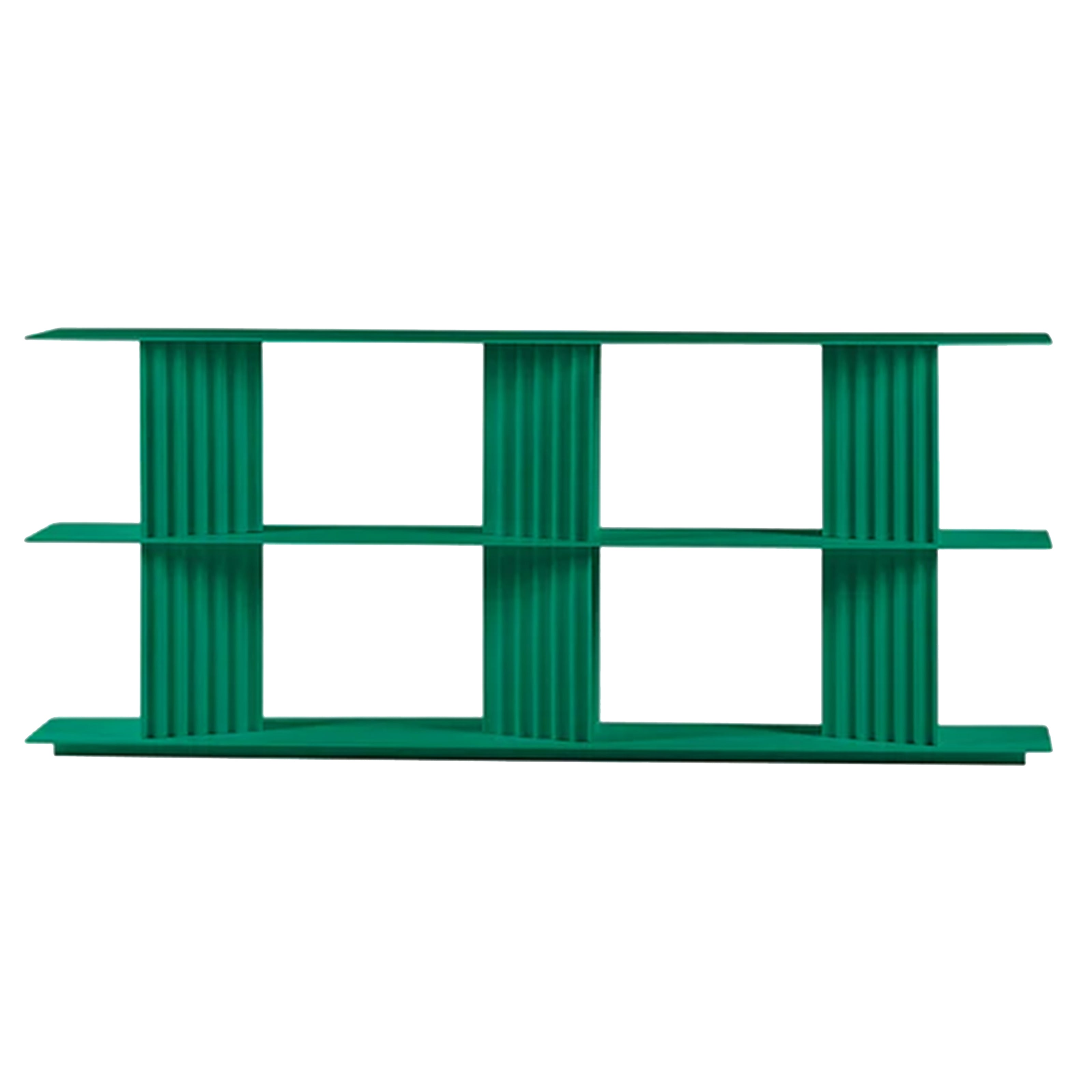 Plec Shelving: Medium + Low + Emerald Green