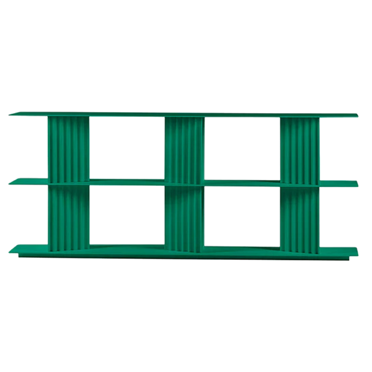 Plec Shelving: Medium + Low + Emerald Green