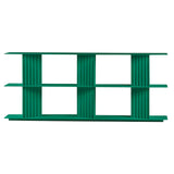 Plec Shelving: Medium + Low + Emerald Green