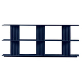 Plec Shelving: Medium + Low + Steel Blue