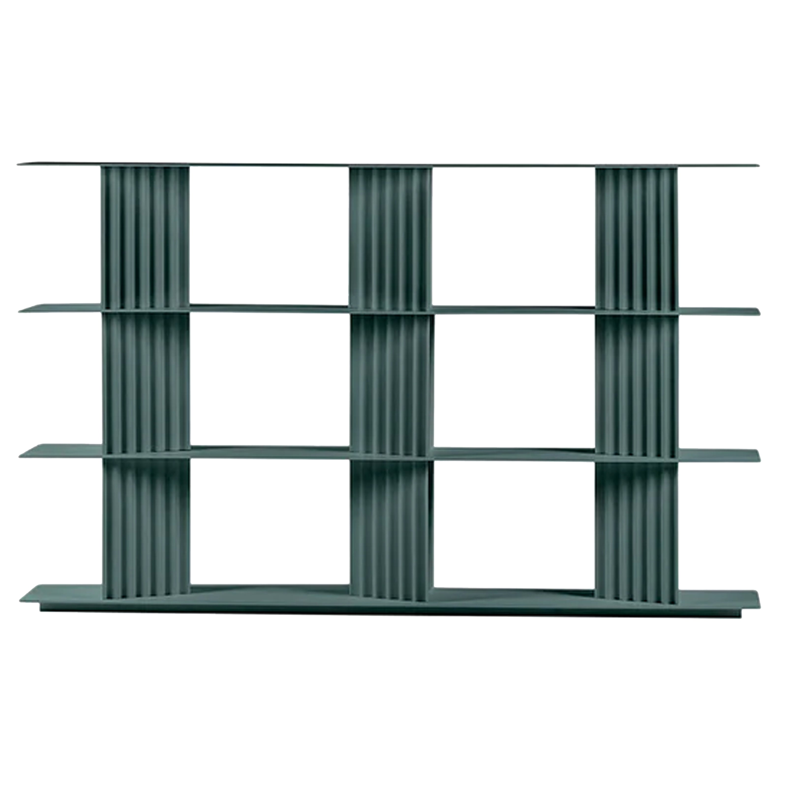 Plec Shelving: Medium + Medium + Nordic Green