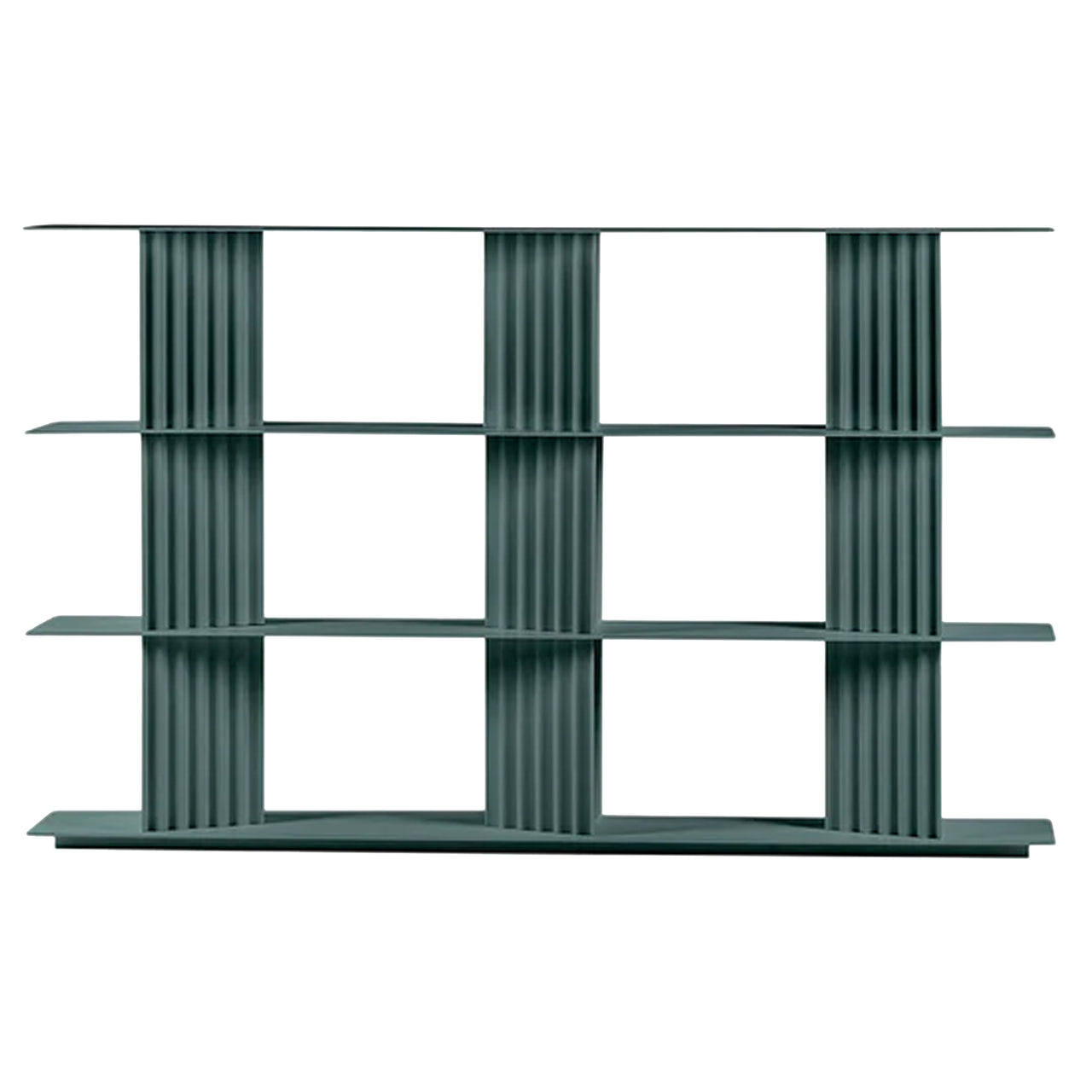Plec Shelving: Medium + Medium + Nordic Green