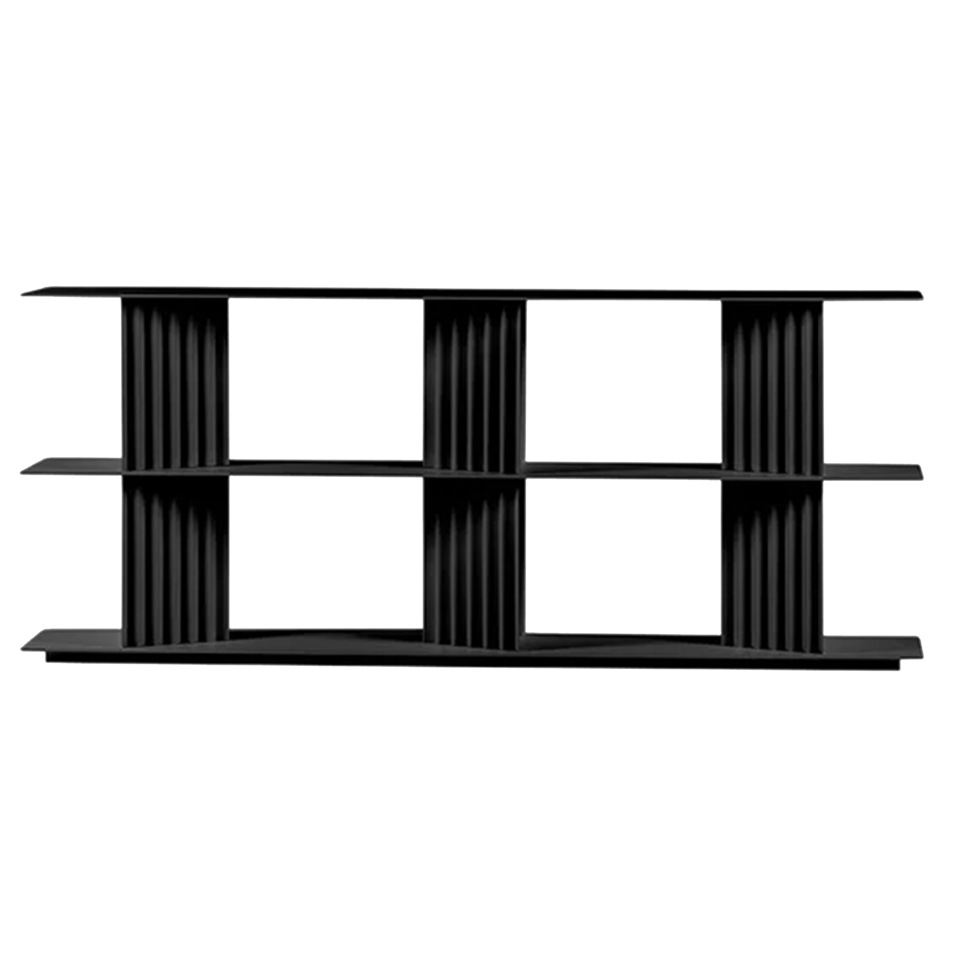 Plec Shelving: Medium + Low + Jet Black