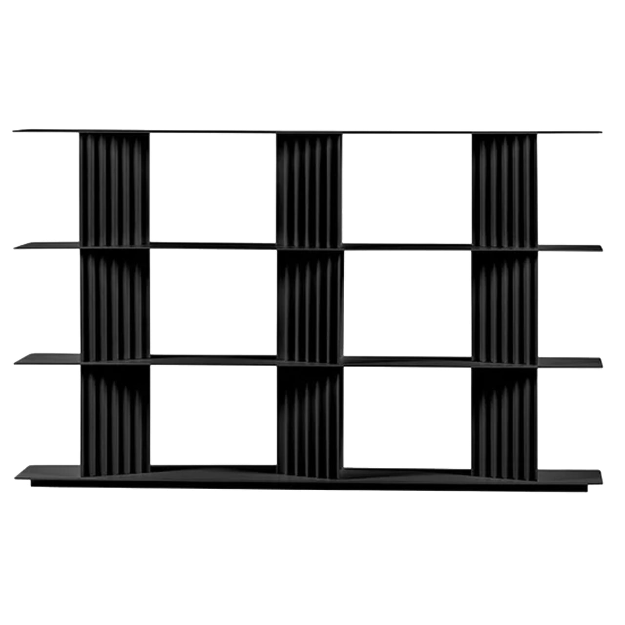 Plec Shelving: Medium + Medium + Jet Black