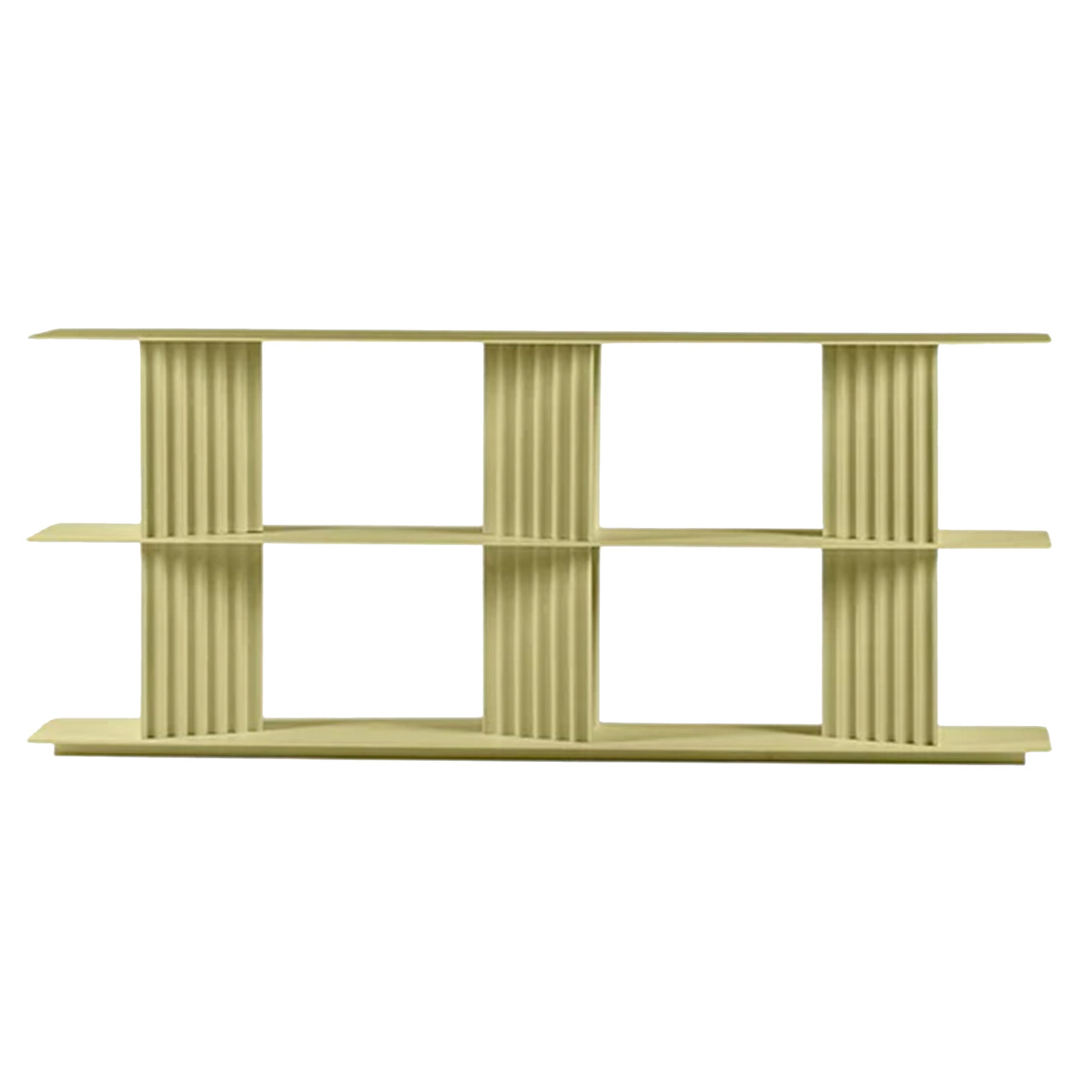 Plec Shelving: Medium + Low + Green Beige