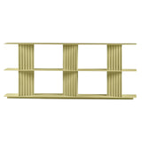 Plec Shelving: Medium + Low + Green Beige