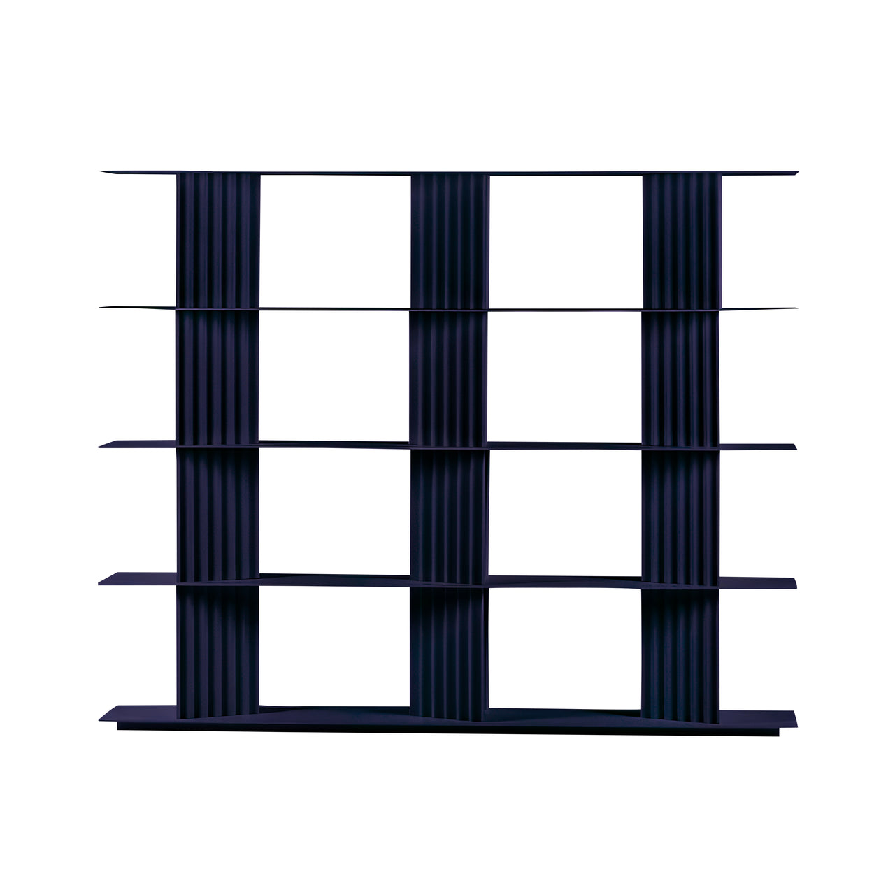 Plec Shelving: Medium + High + Steel Blue