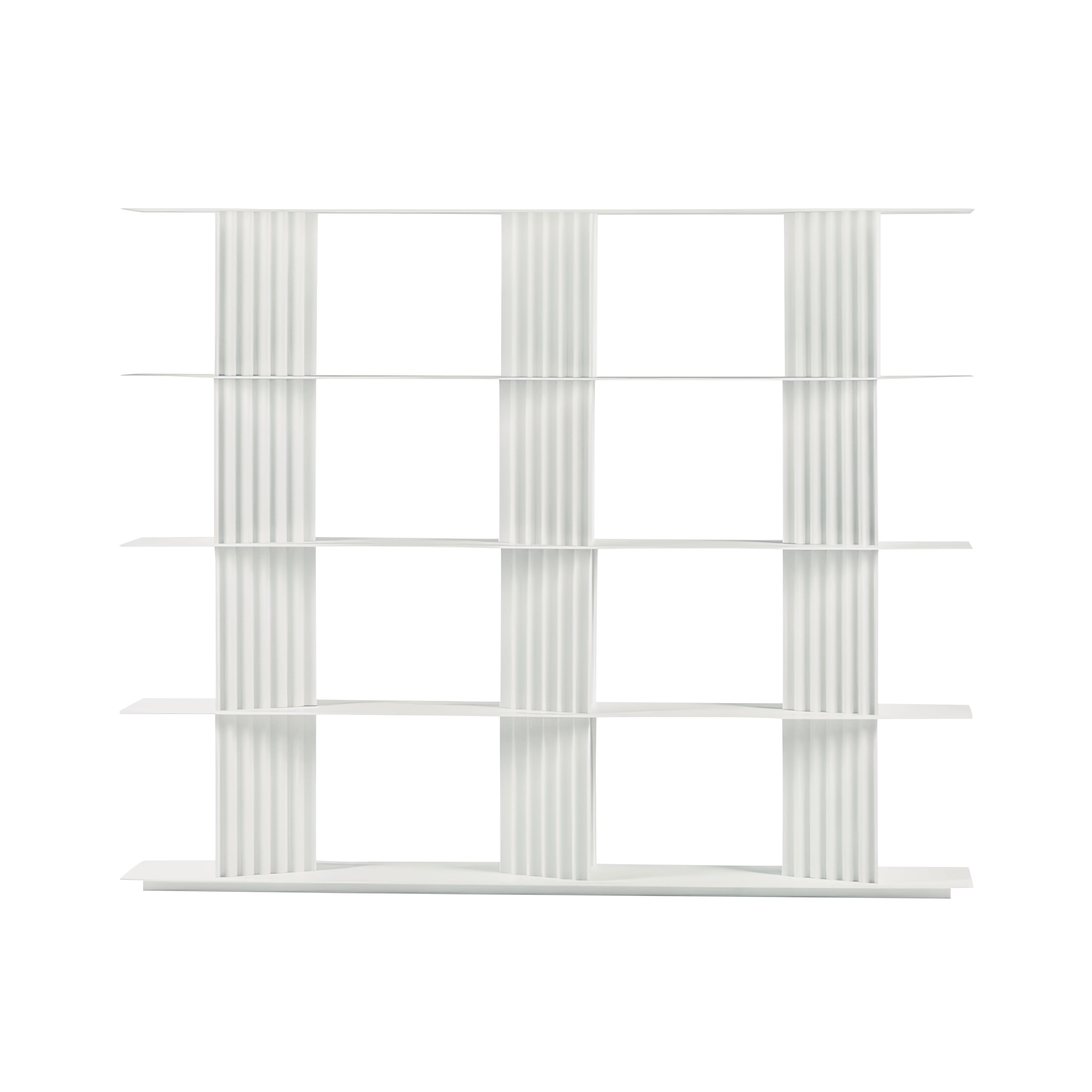 Plec Shelving: Medium + High + Traffic White