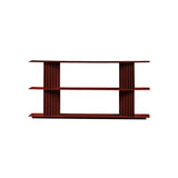 Plec Shelving: Small + Low + Bordeaux