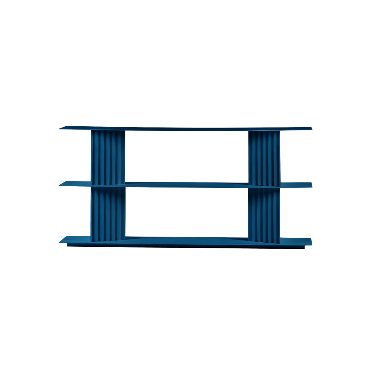 Plec Shelving: Small + Low + Green Blue