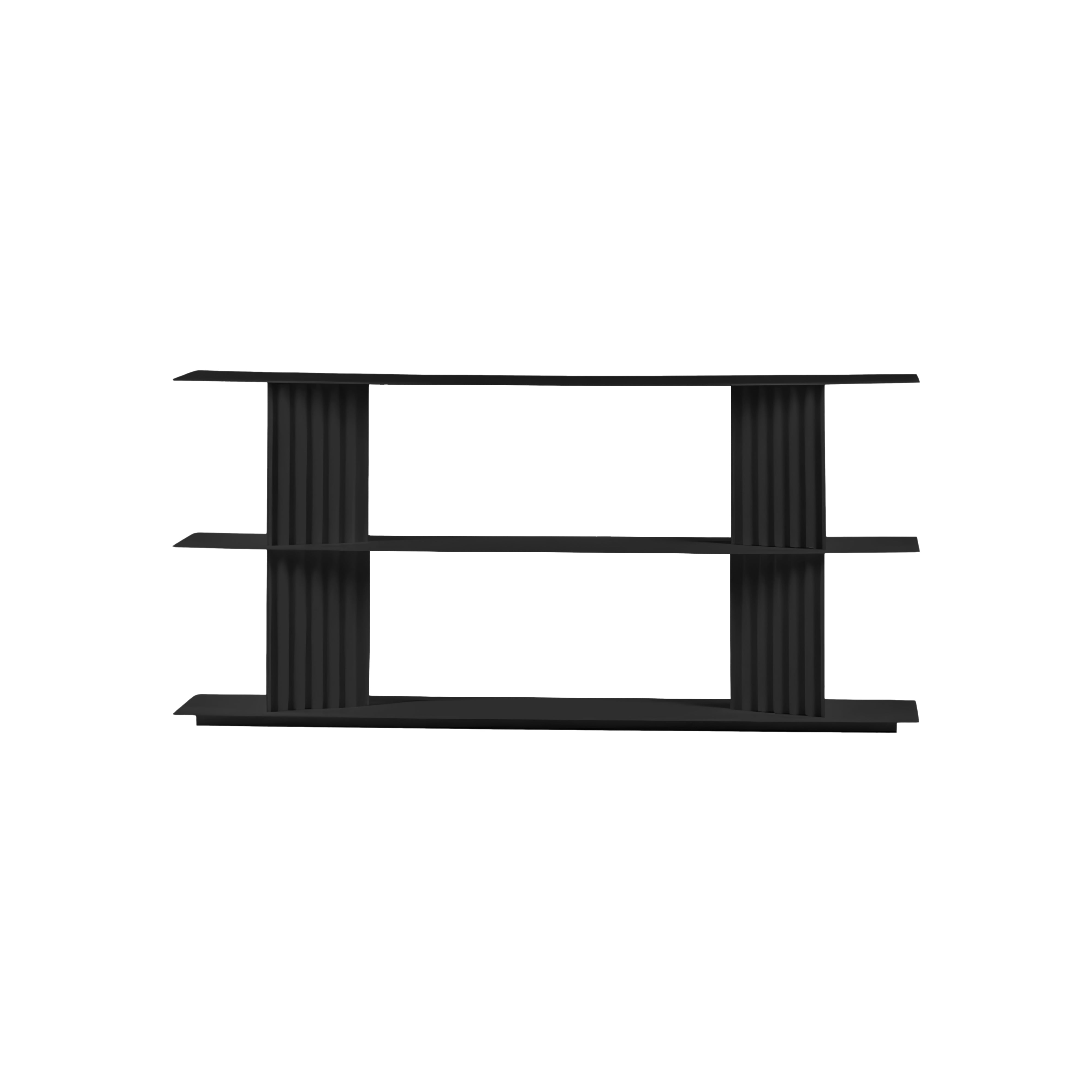 Plec Shelving: Small + Low + Jet Black