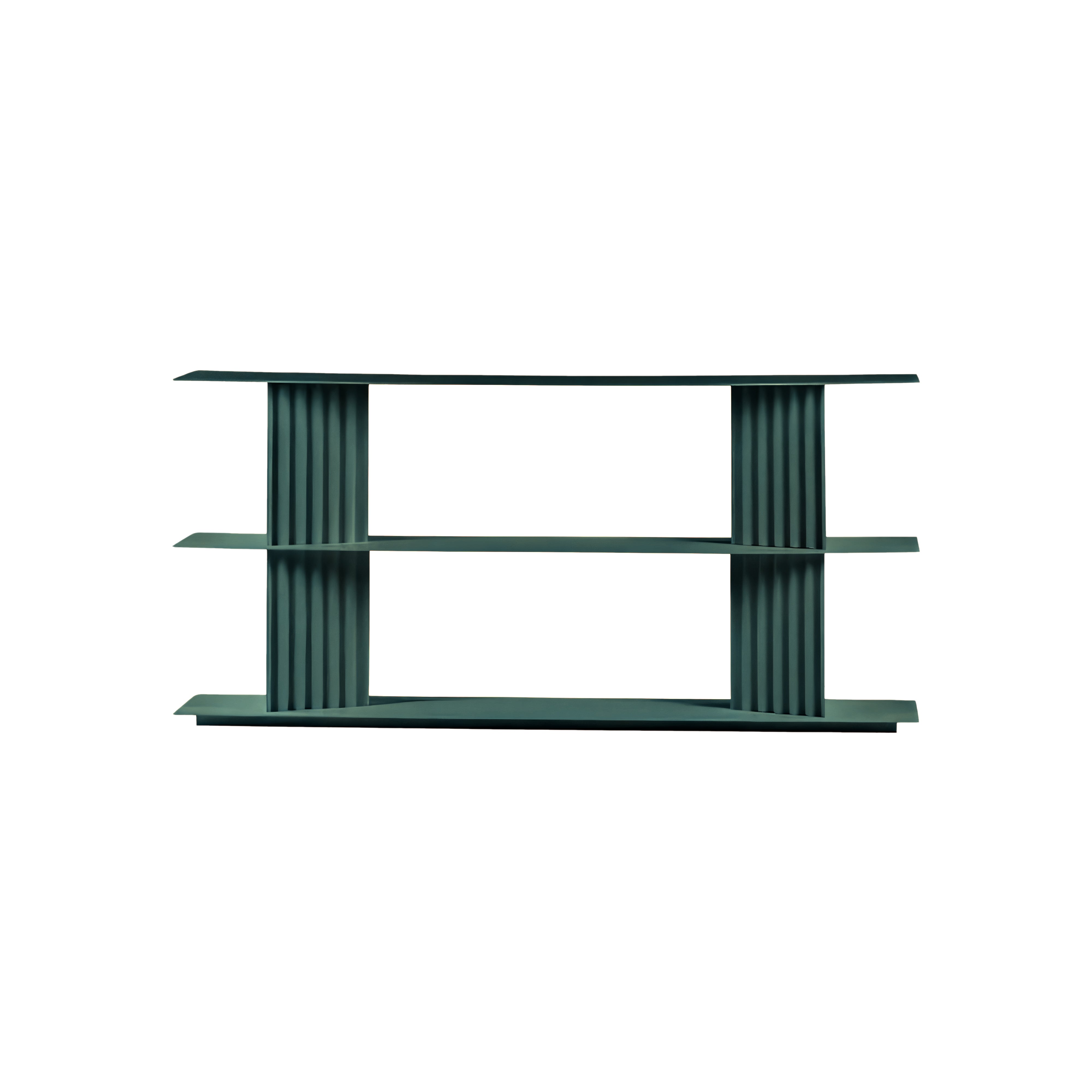Plec Shelving: Small + Low + Nordic Green