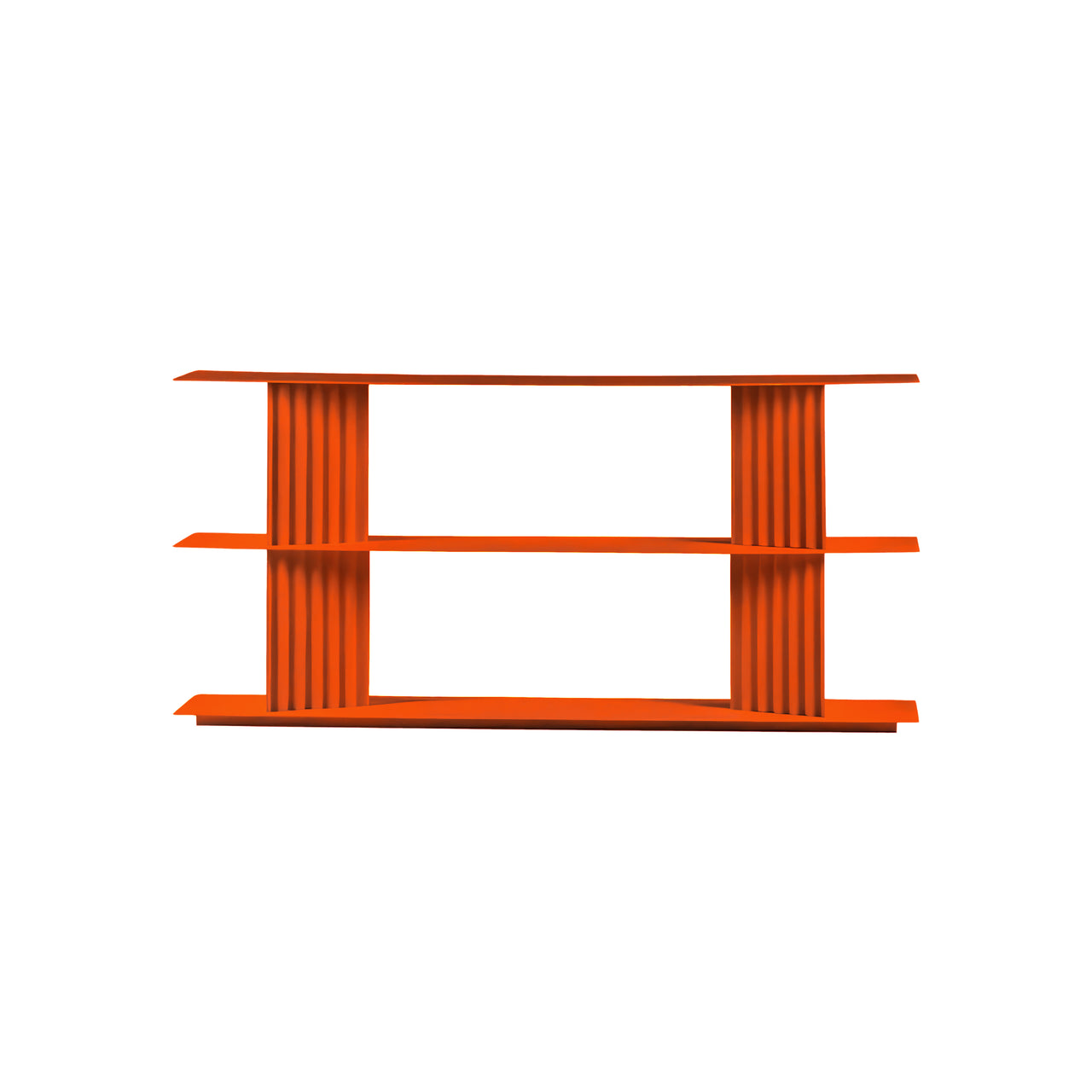 Plec Shelving: Small + Low + Pure Orange