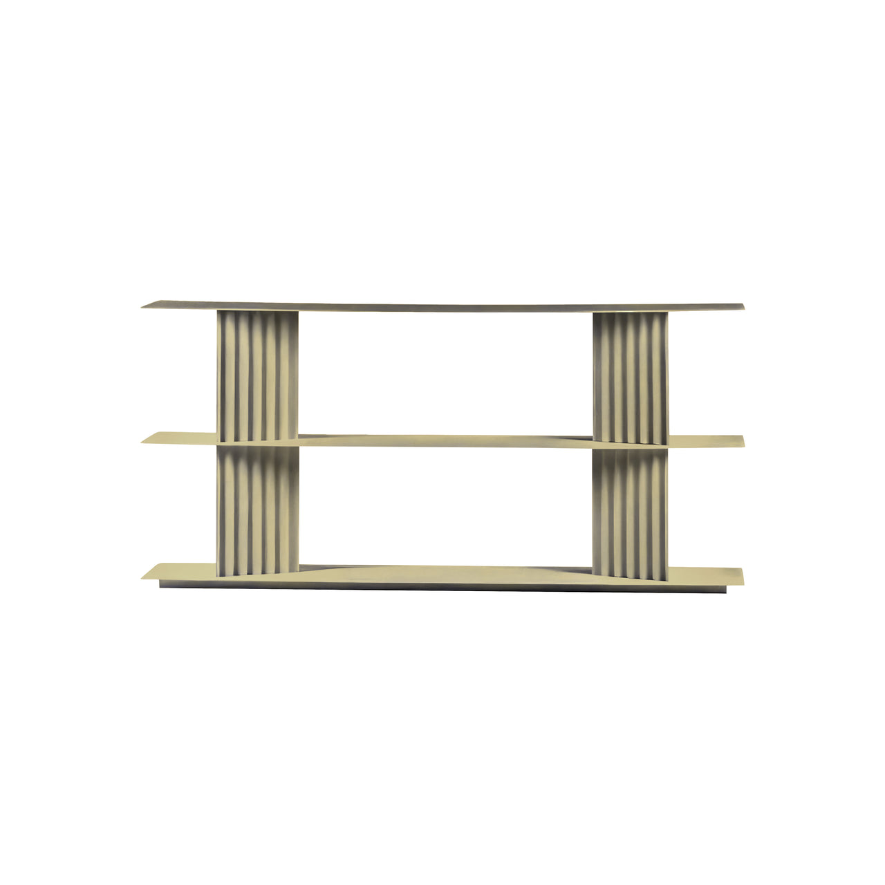 Plec Shelving: Small + Low + Silk Grey