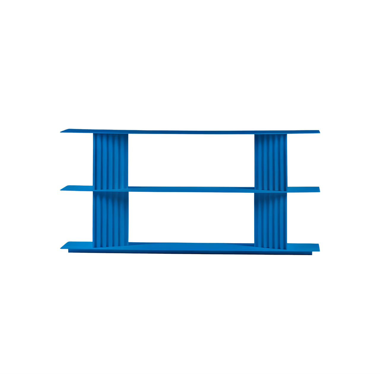 Plec Shelving: Small + Low + Sky Blue