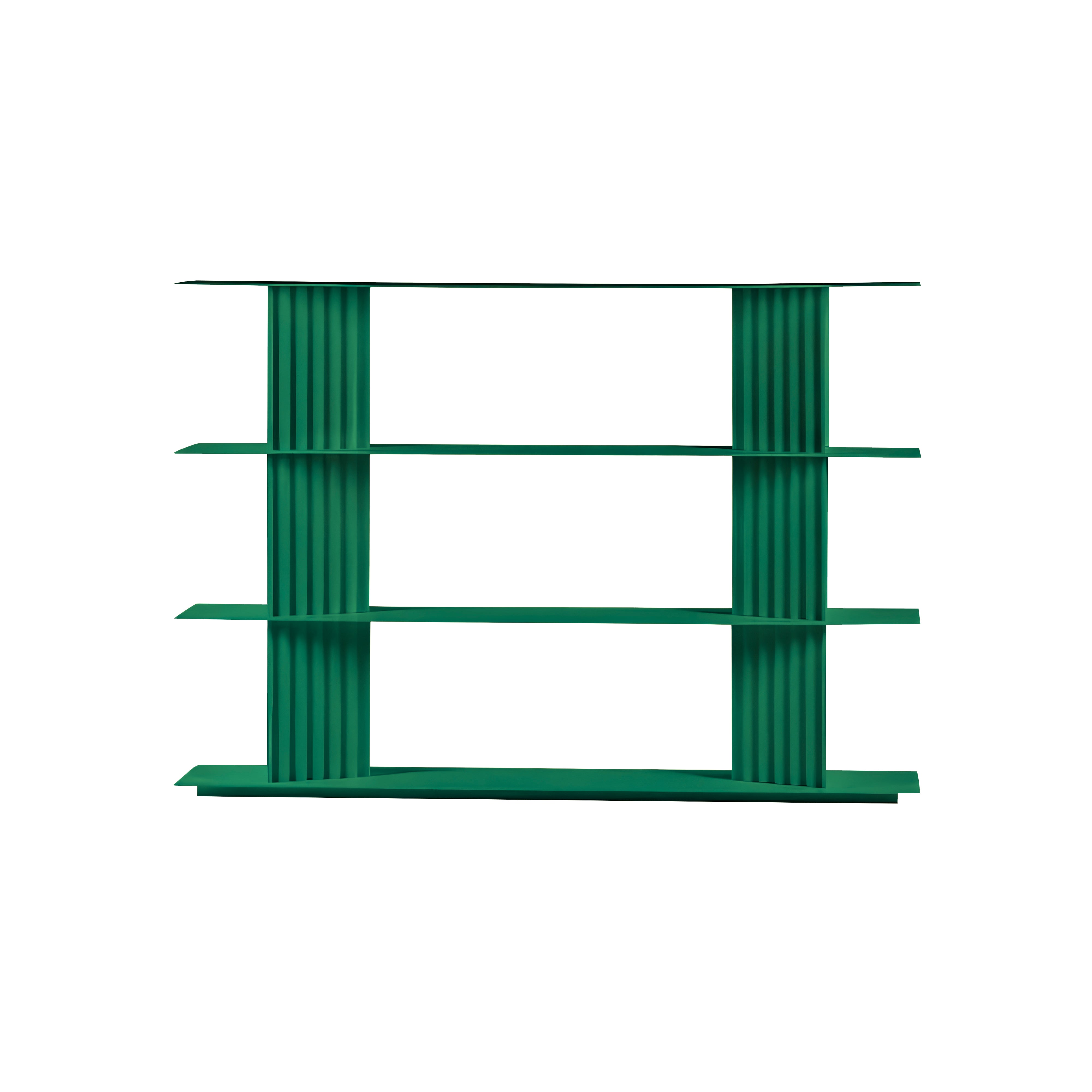 Plec Shelving: Small + Low + Emerald Green