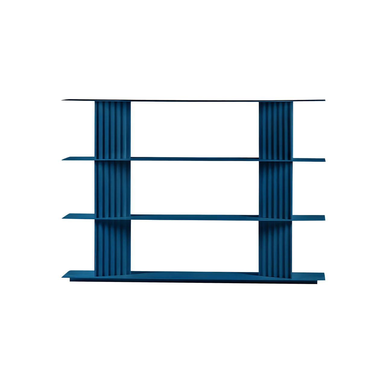 Plec Shelving: Small + Low + Green Blue