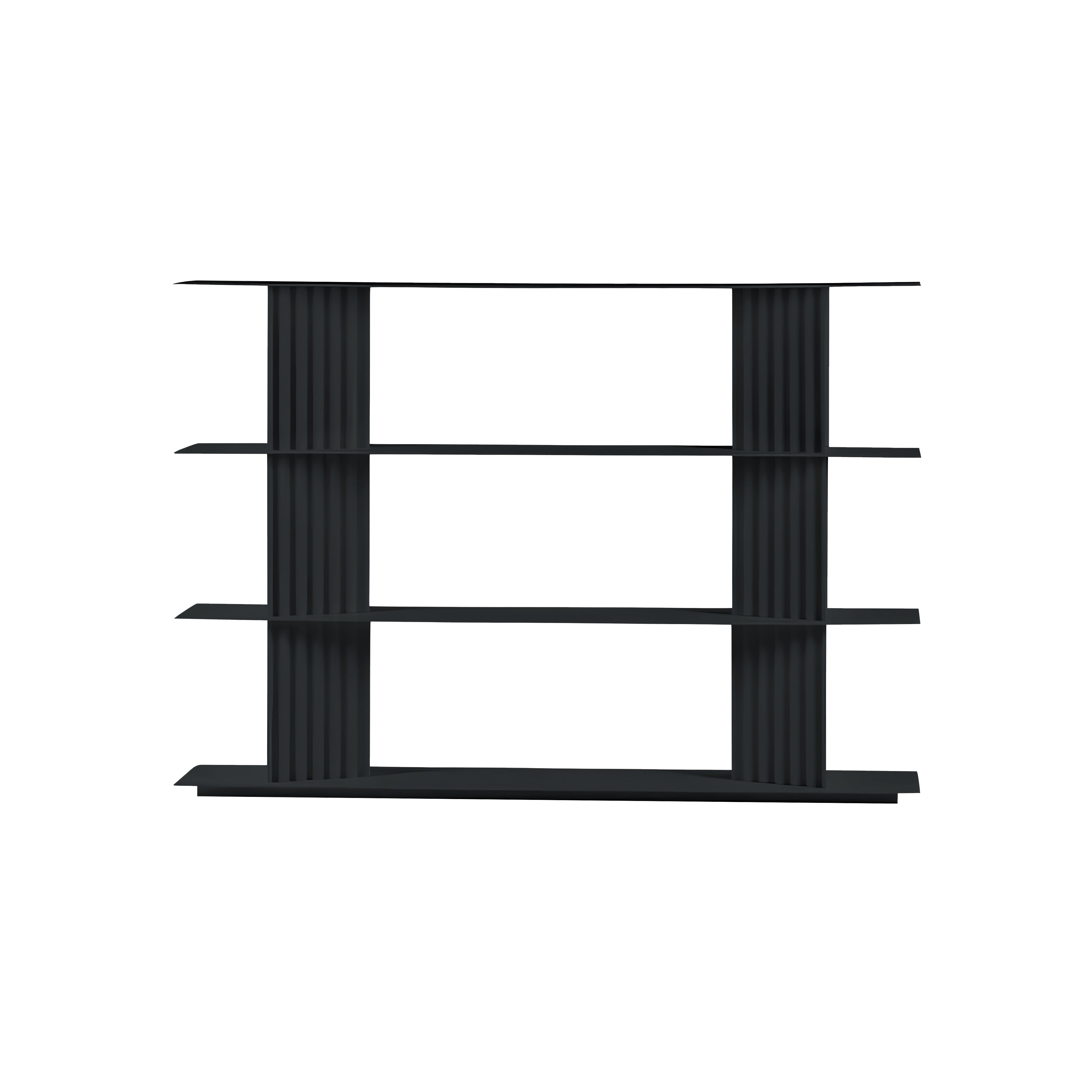 Plec Shelving: Small + Low + Jet Black