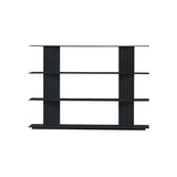 Plec Shelving: Small + Low + Jet Black