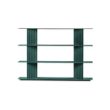 Plec Shelving: Small + Low + Nordic Green