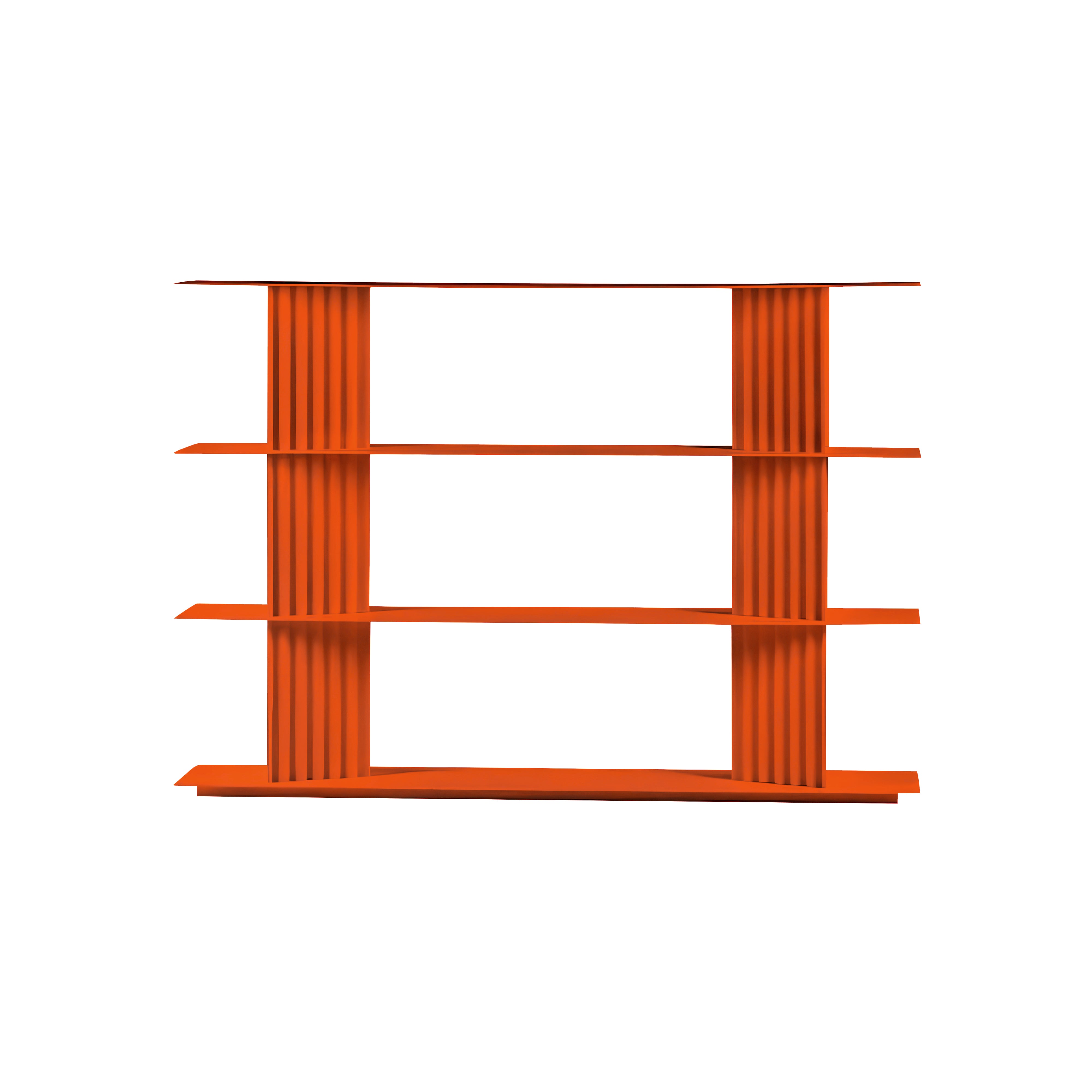 Plec Shelving: Small + Low + Pure Orange