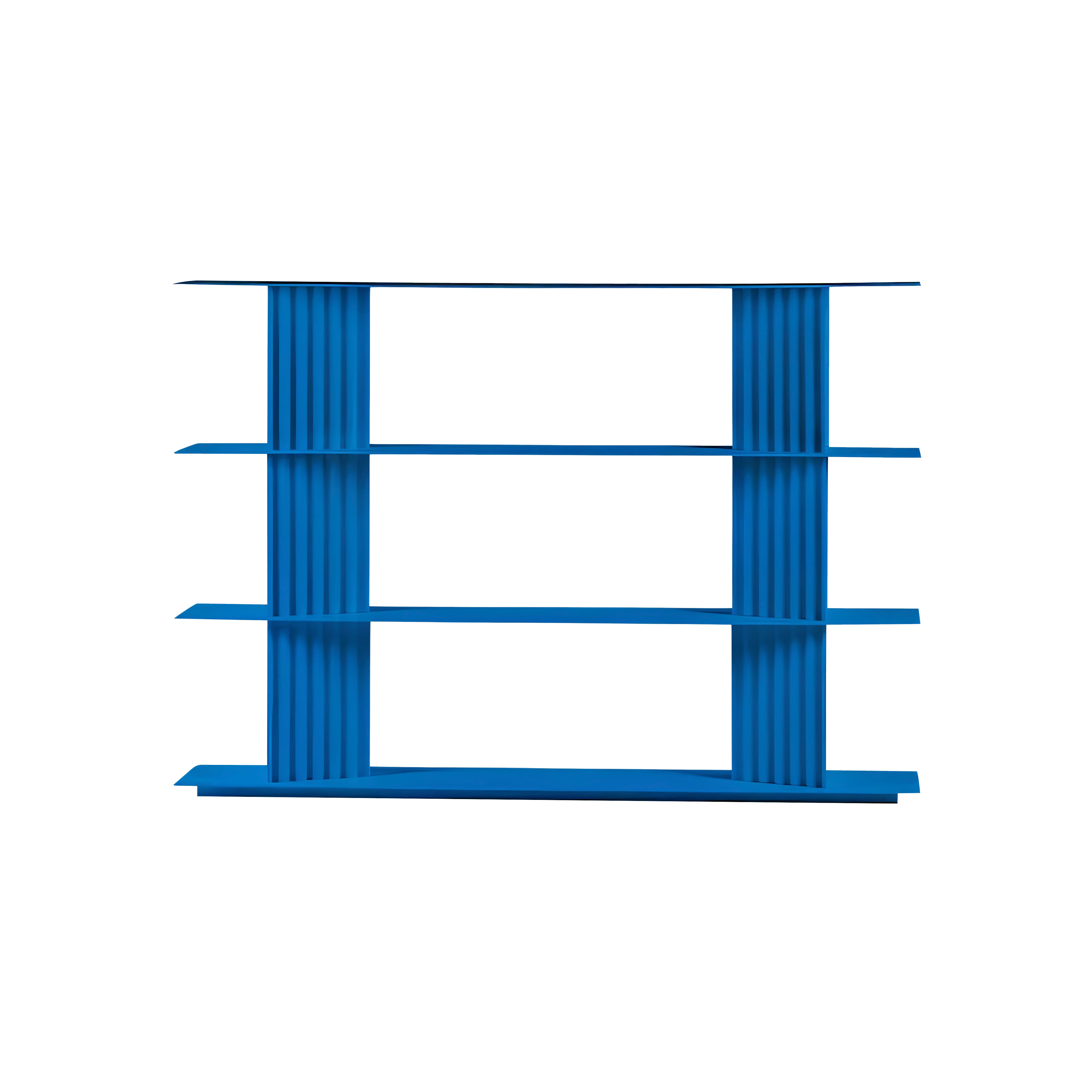 Plec Shelving: Small + Low + Sky Blue
