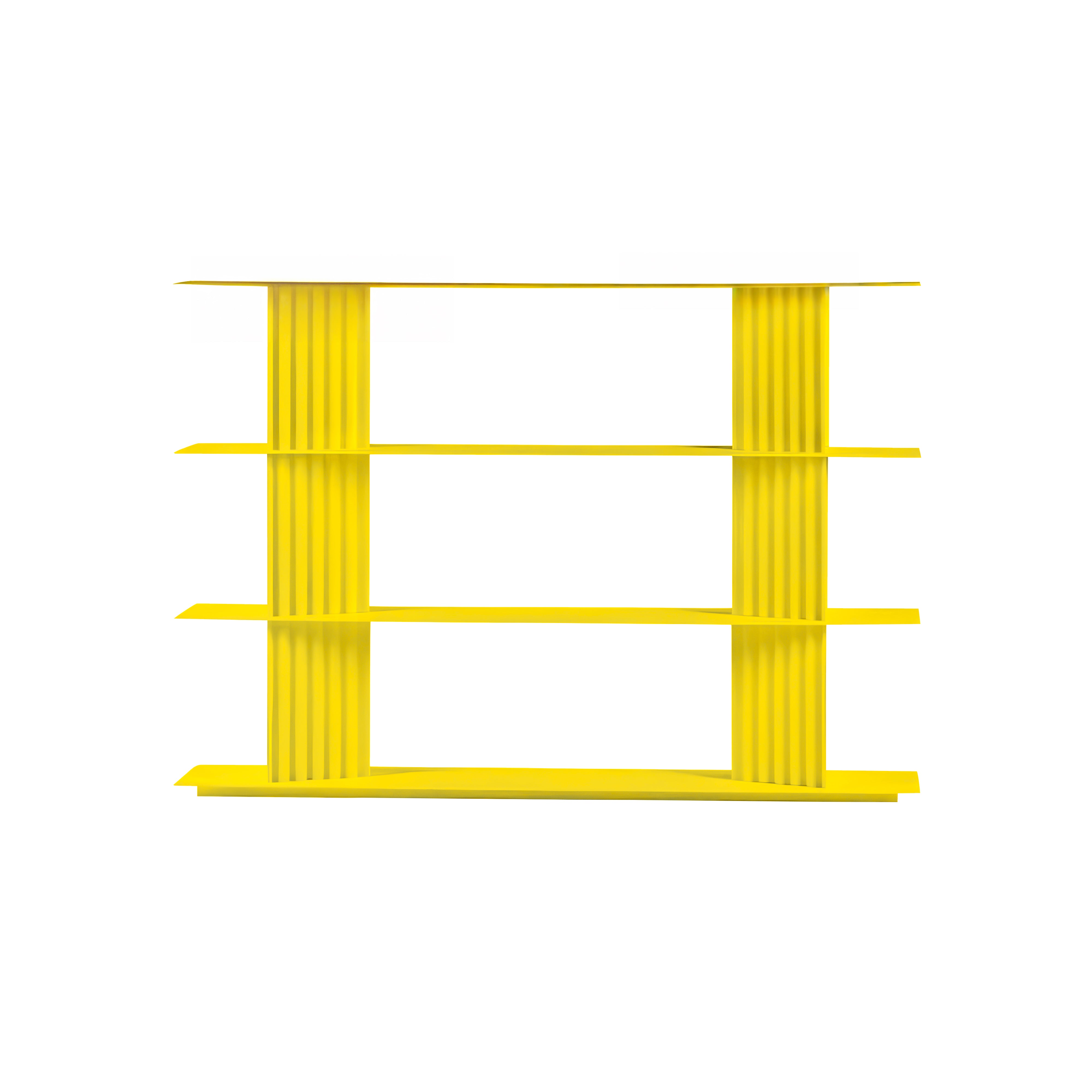 Plec Shelving: Small + Low + Sulfur Yellow