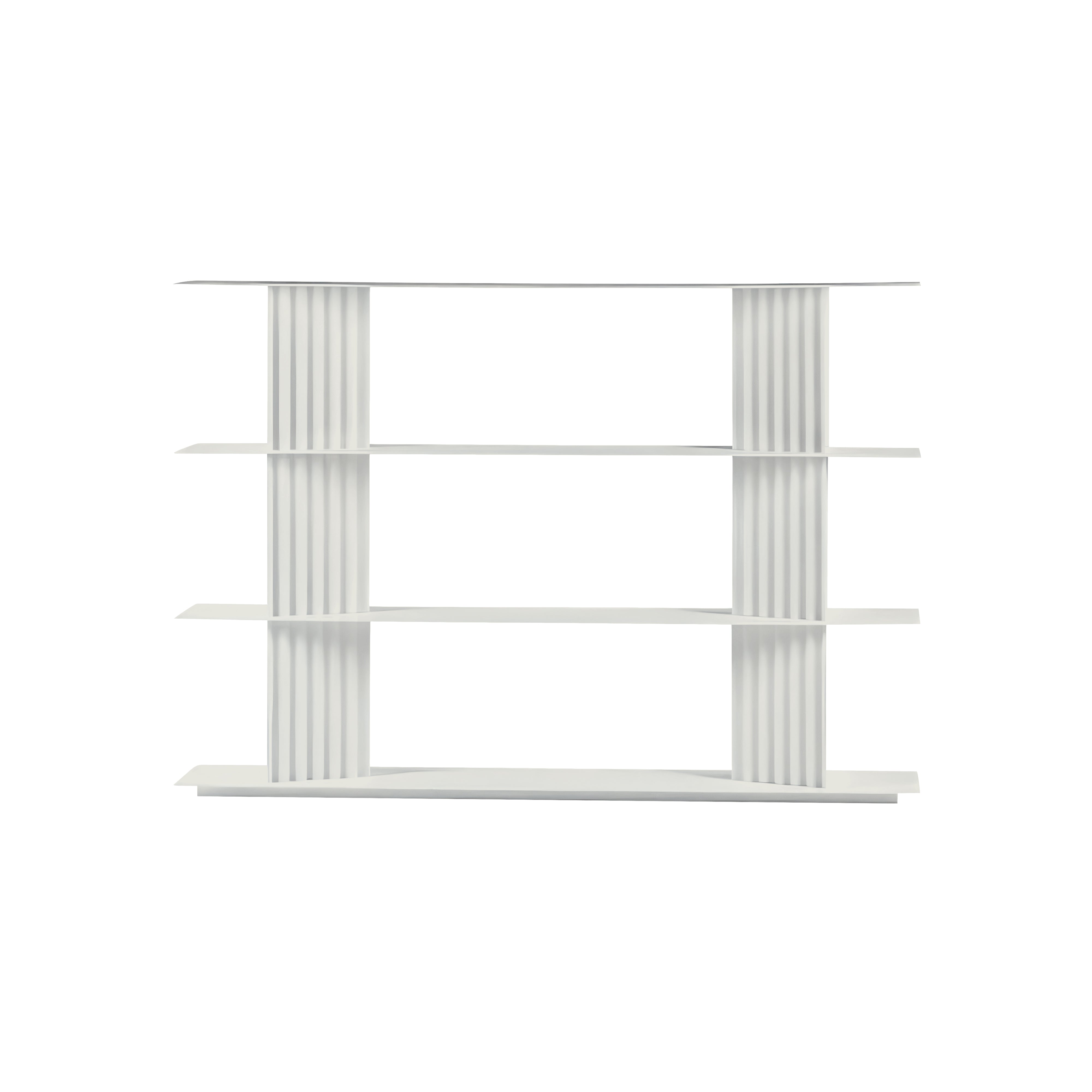 Plec Shelving: Small + Low + Traffic White
