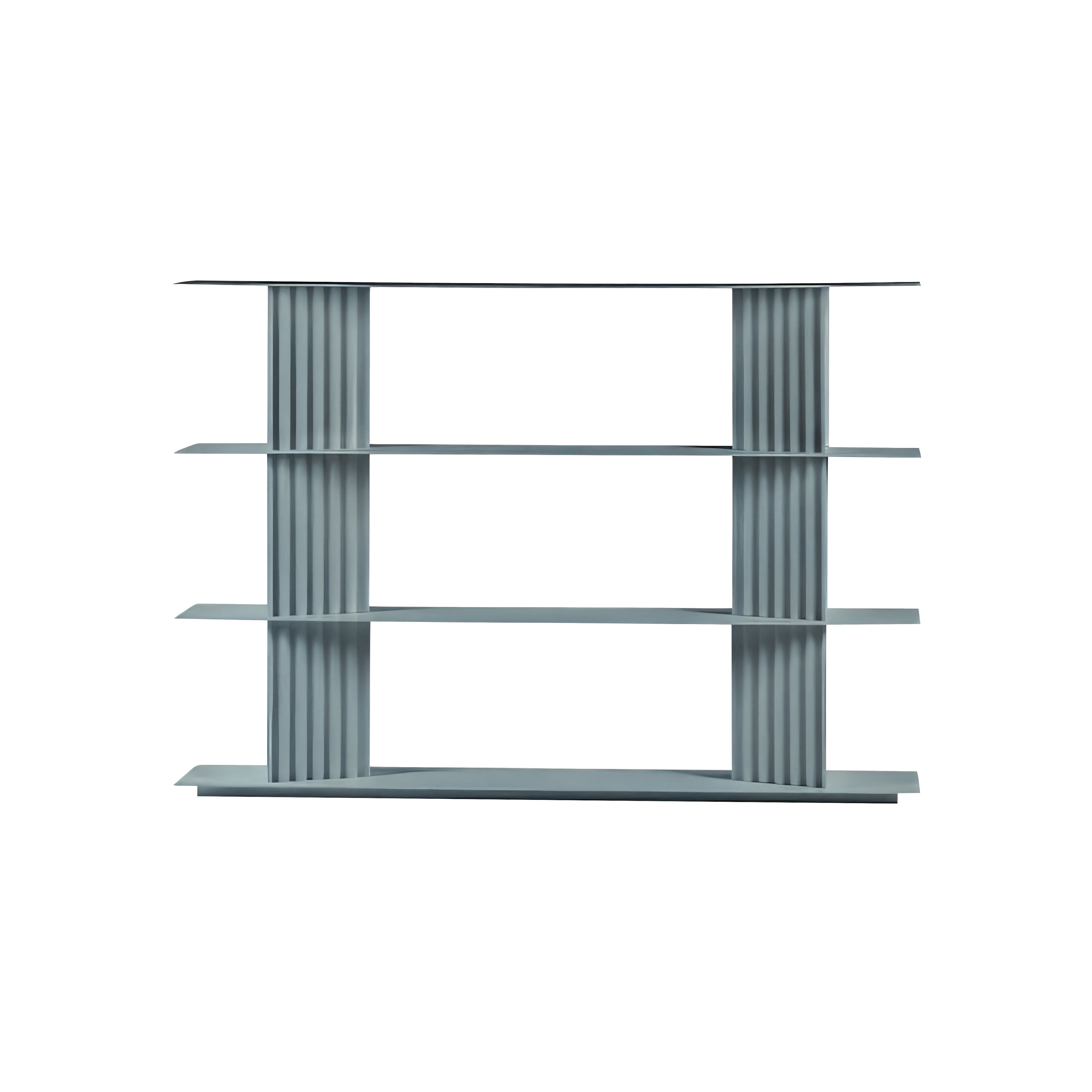 Plec Shelving: Small + Low + Window Grey