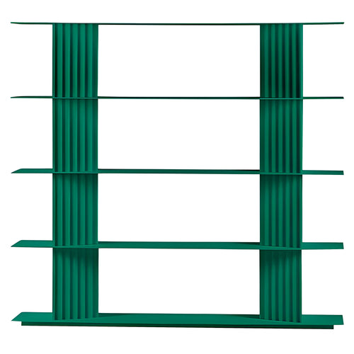 Plec Shelving: Small + High + Emerald Green