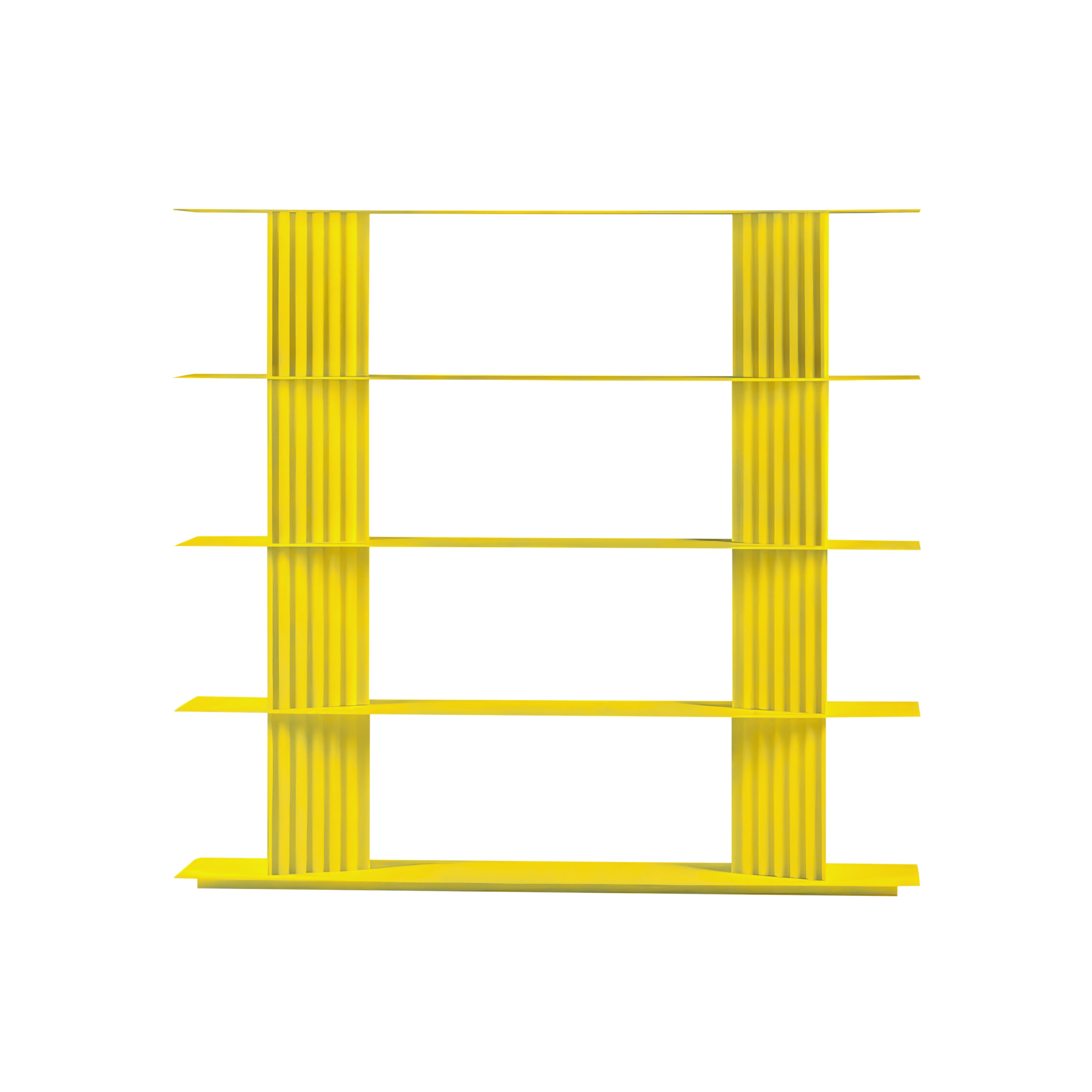 Plec Shelving: Small + High + Sulfur Yellow