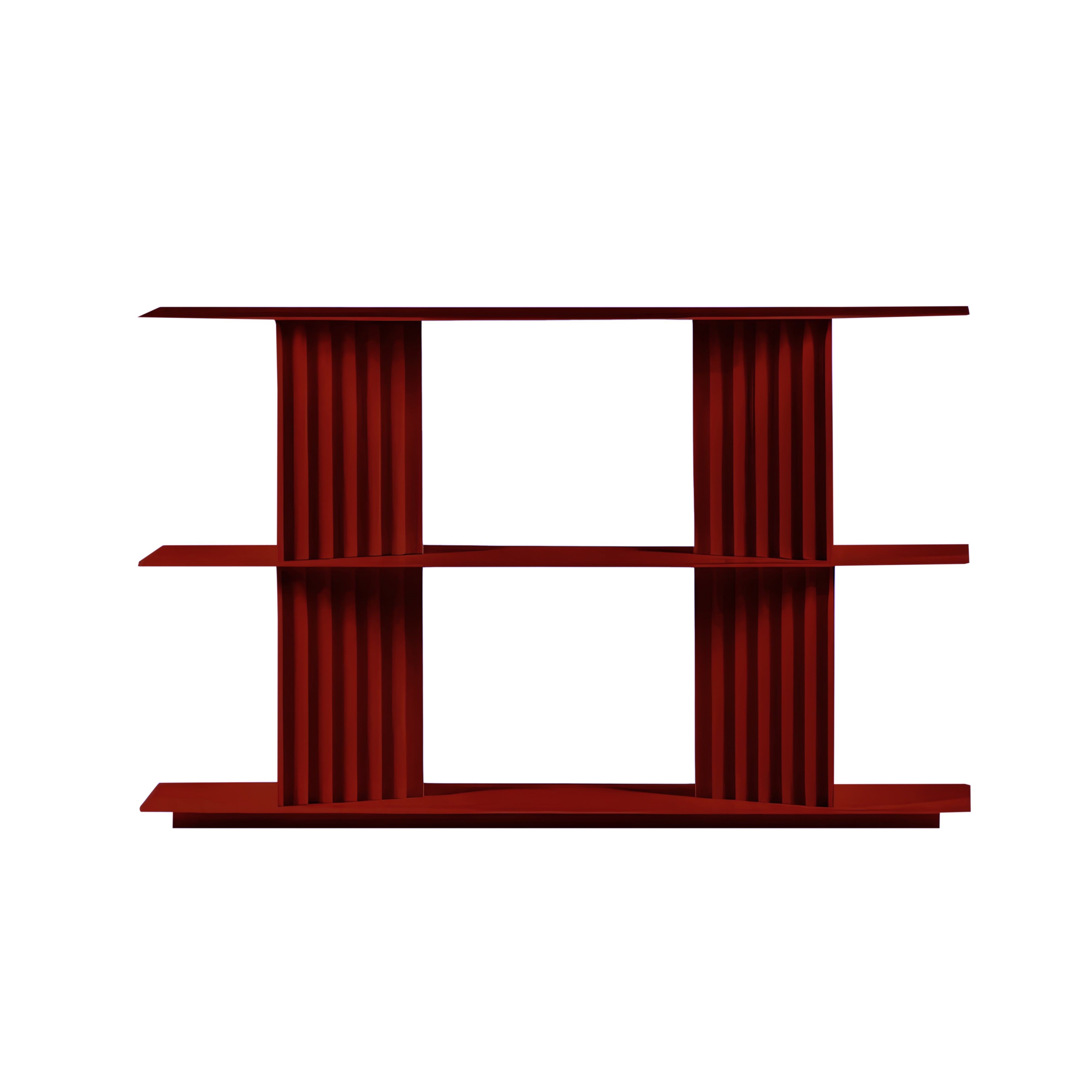 Plec Shelving: Extra Small + Low + Bordeaux