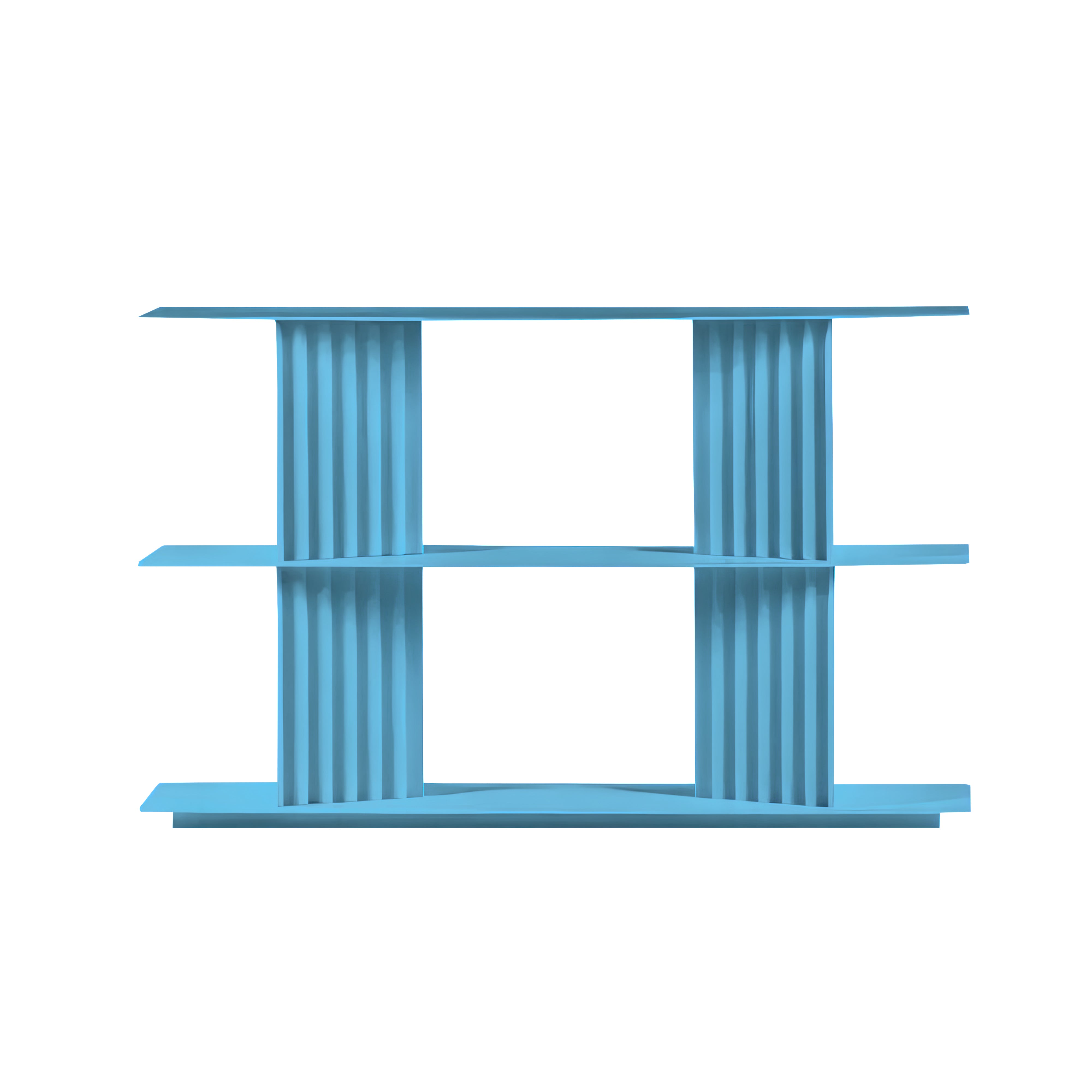 Plec Shelving: Extra Small + Low + Cool Blue