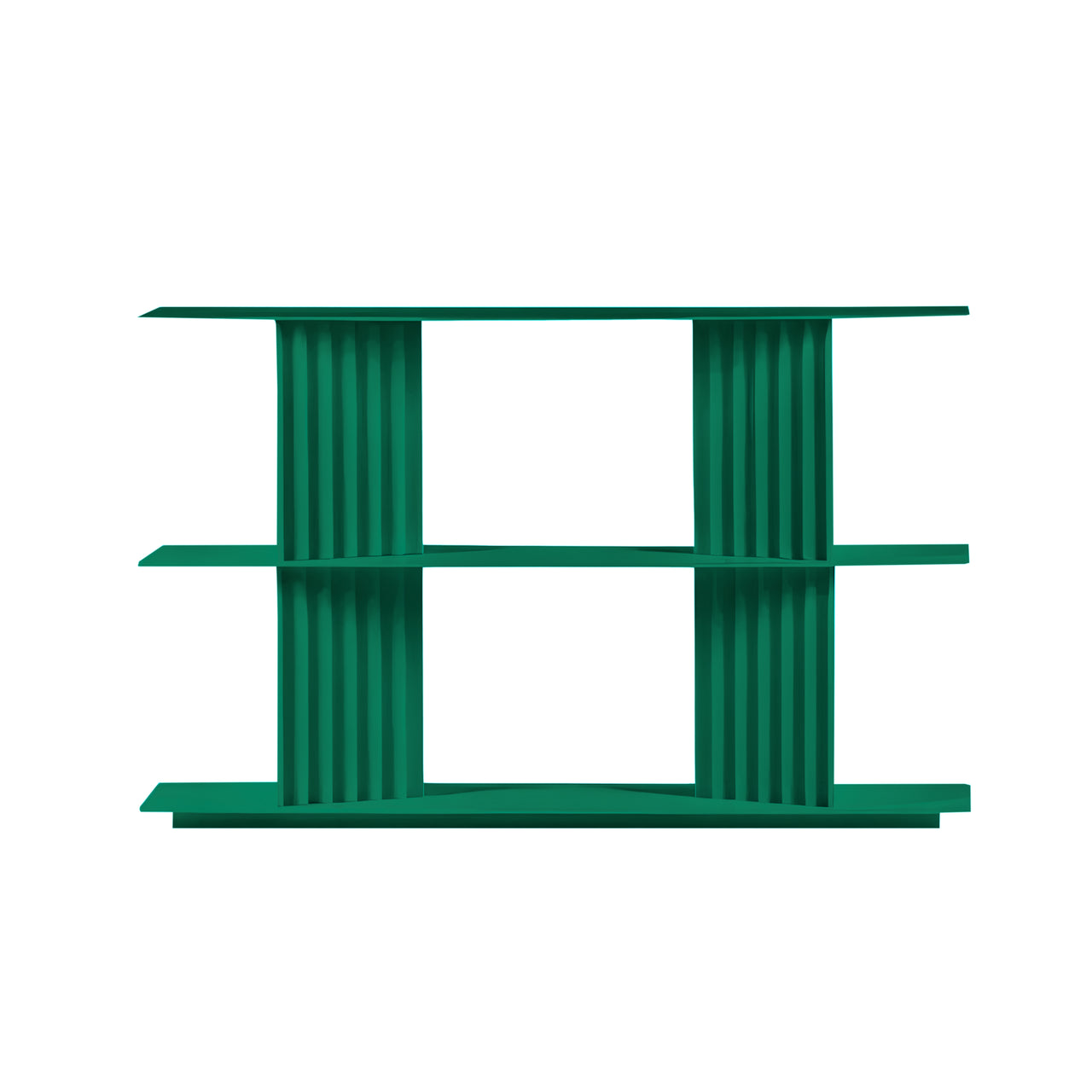 Plec Shelving: Extra Small + Low + Emerald Green