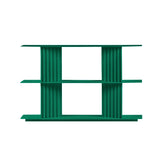 Plec Shelving: Extra Small + Low + Emerald Green