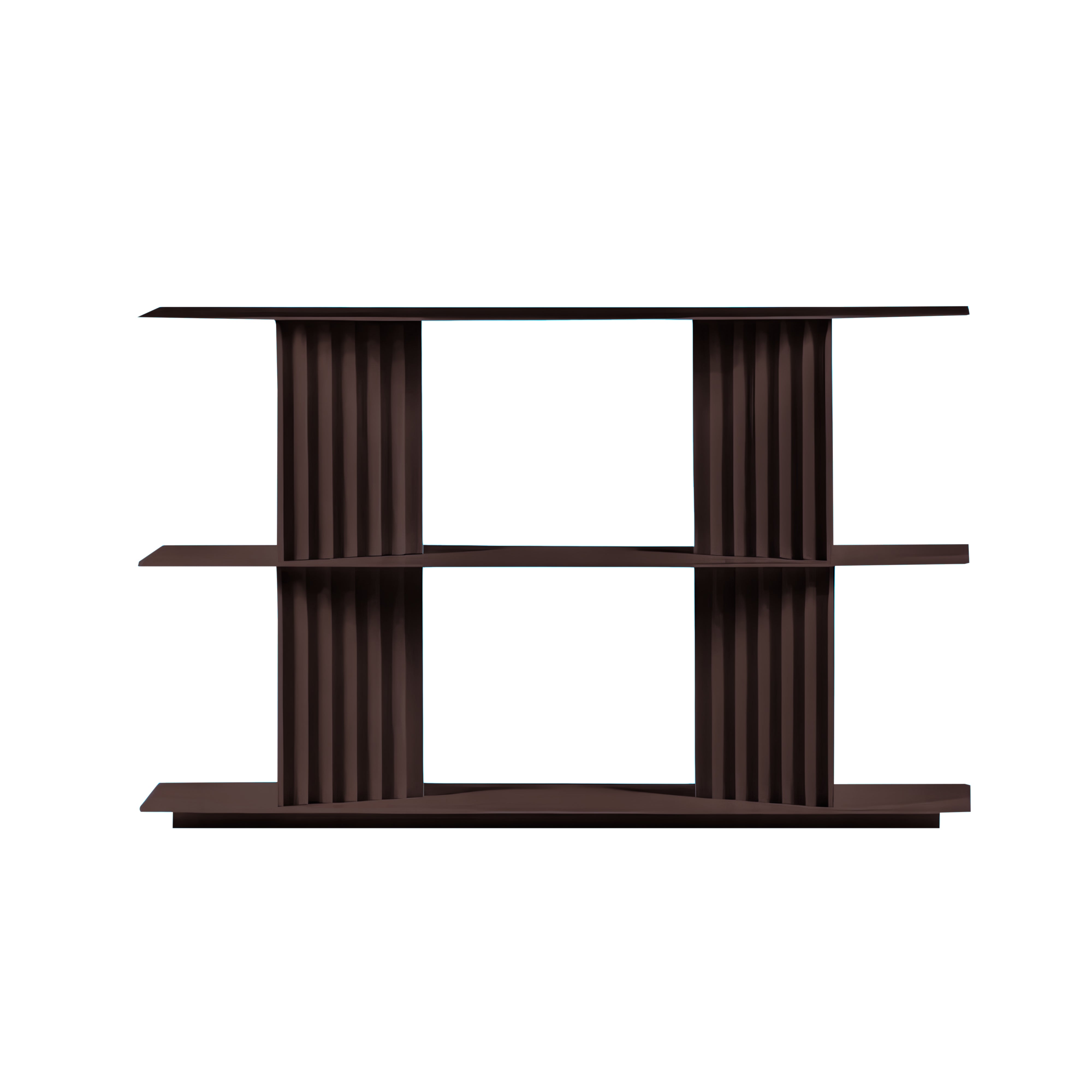 Plec Shelving: Extra Small + Low + Grey Brown